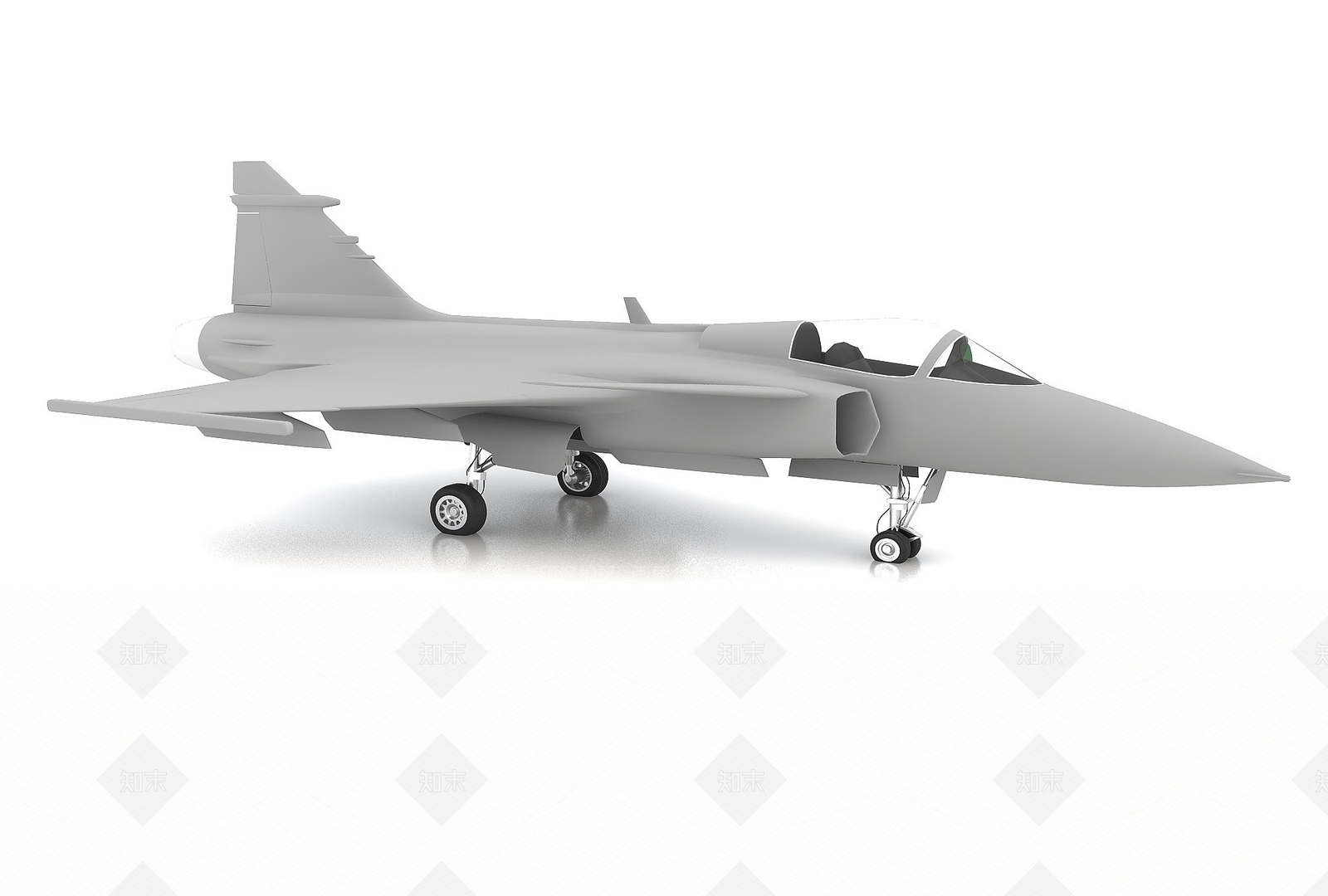 现代飞机3D模型下载【ID:1199359570】