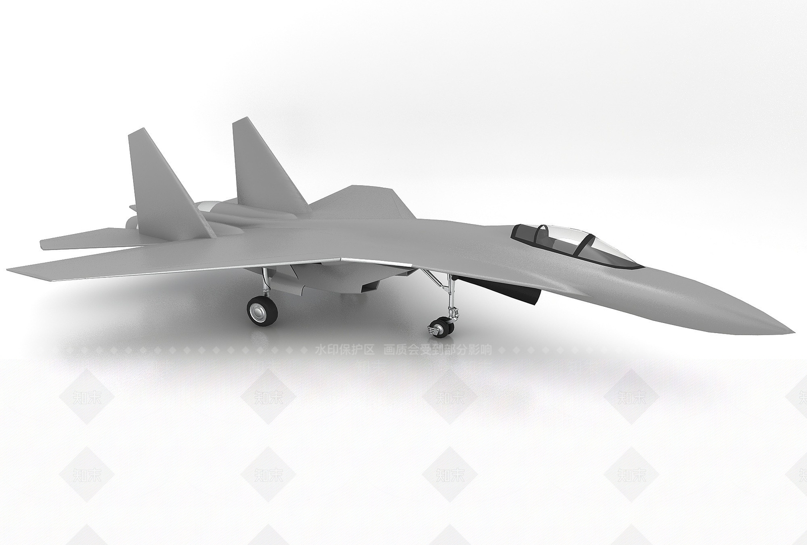 现代飞机3D模型下载【ID:1199363914】