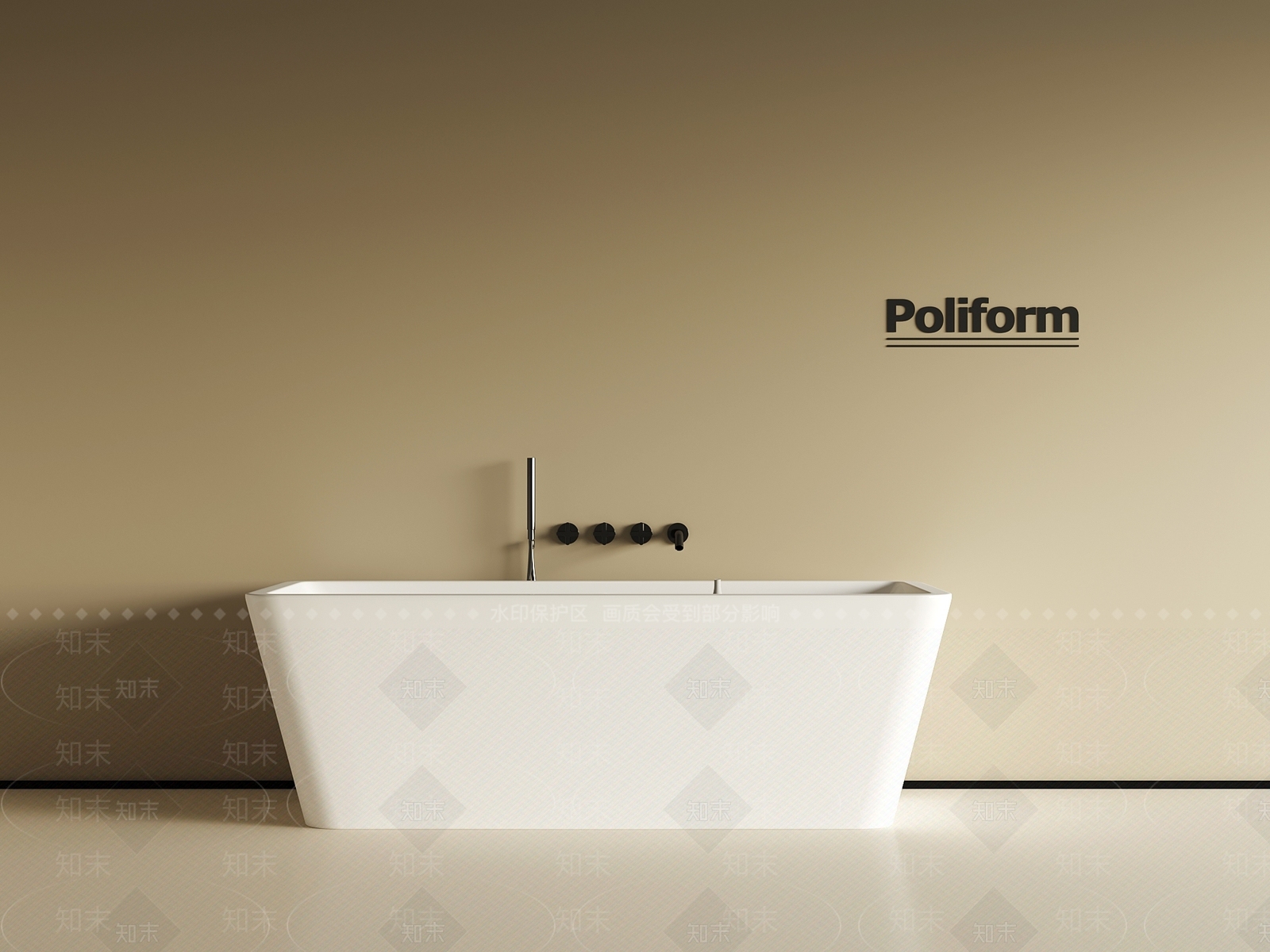 浴缸SU模型下载【ID:1191946764】