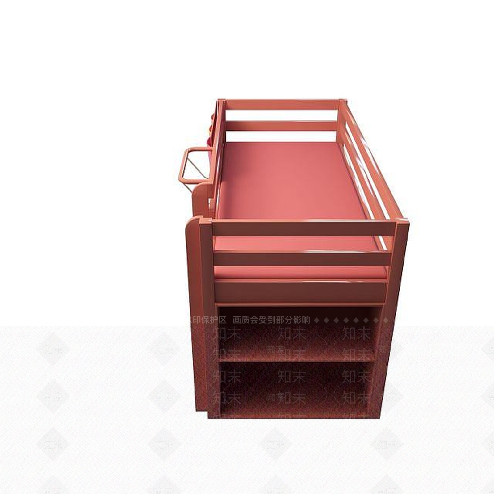 现代双人床3D模型下载【ID:1199359362】