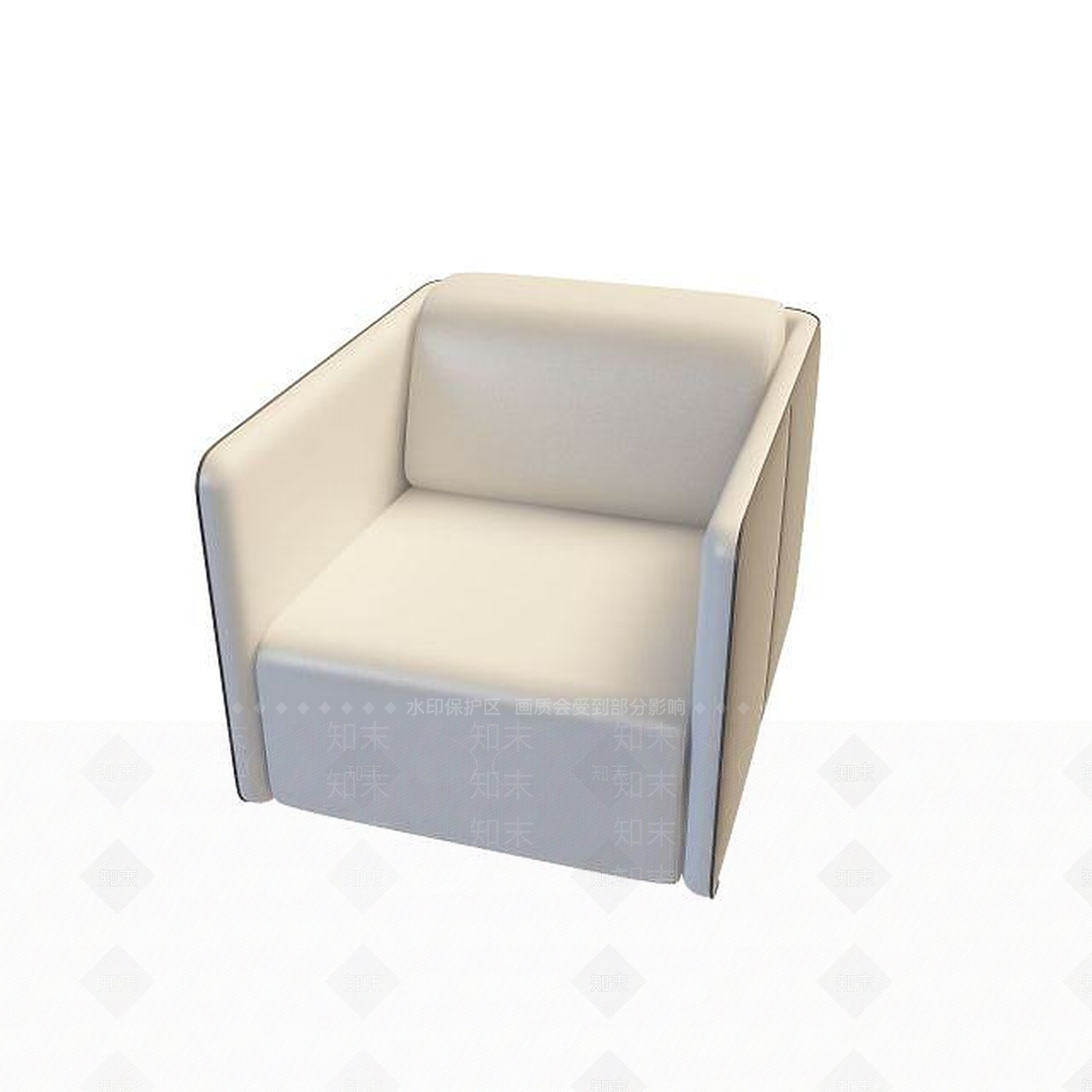 现代双人沙发3D模型下载【ID:1199363787】