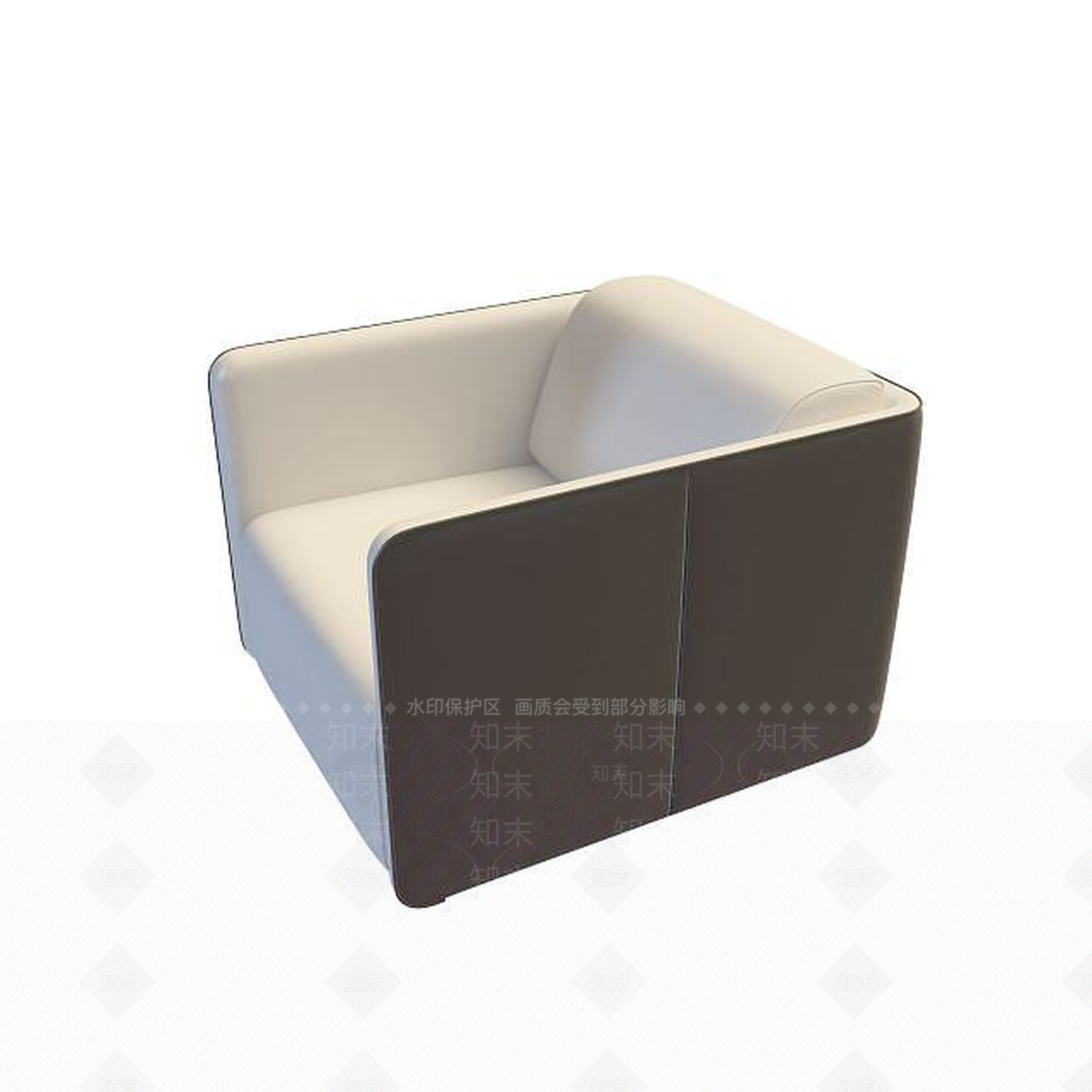 现代双人沙发3D模型下载【ID:1199363787】