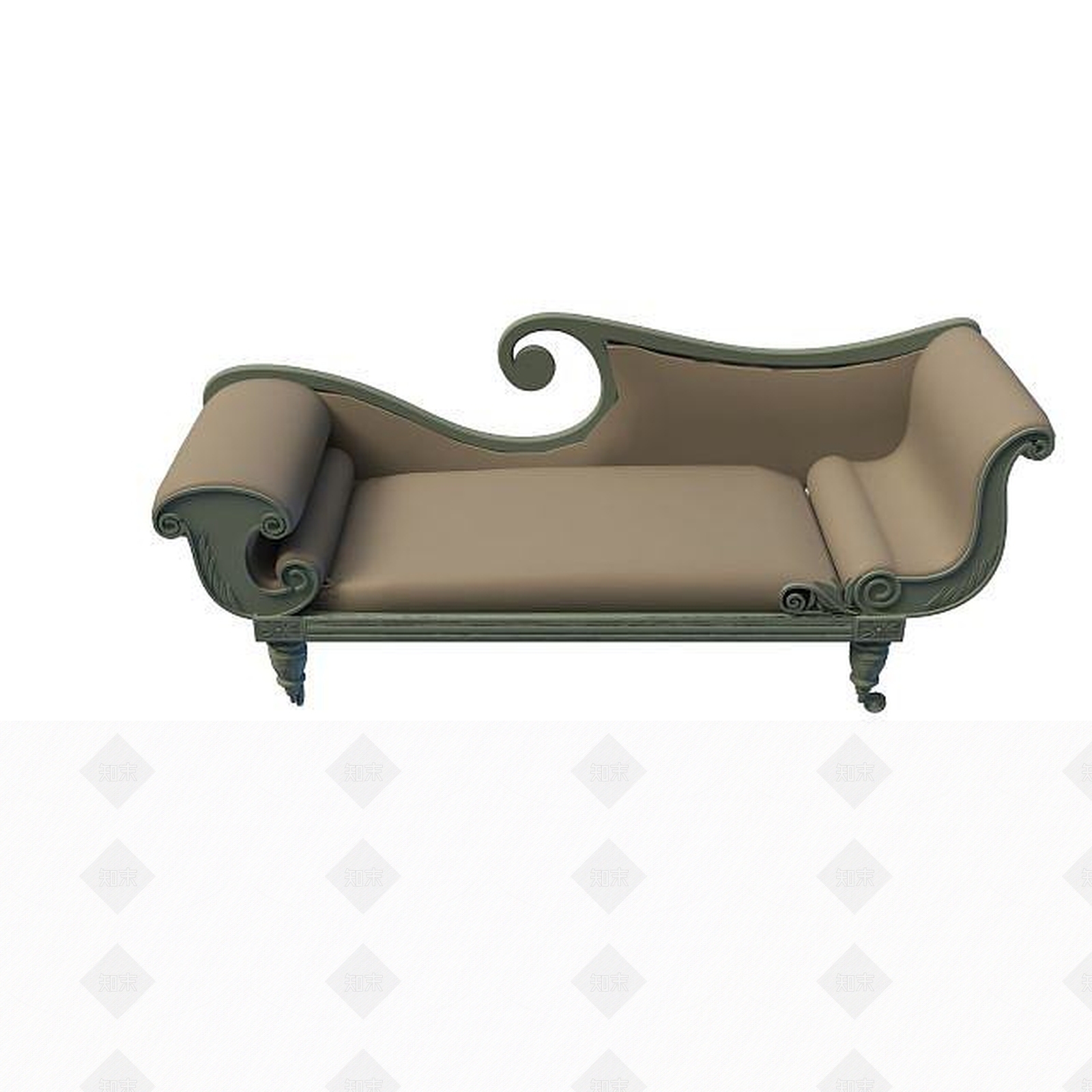 现代双人床3D模型下载【ID:1199359097】