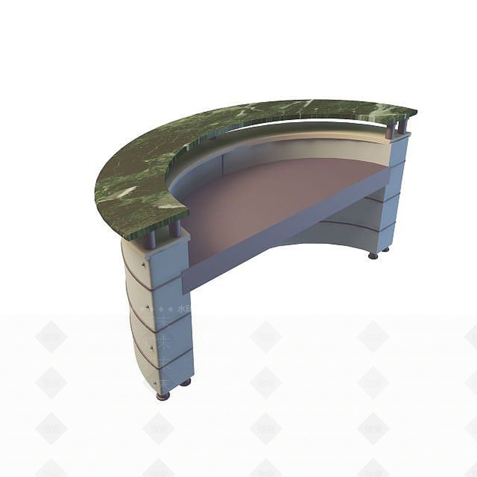 现代书桌3D模型下载【ID:1199353081】