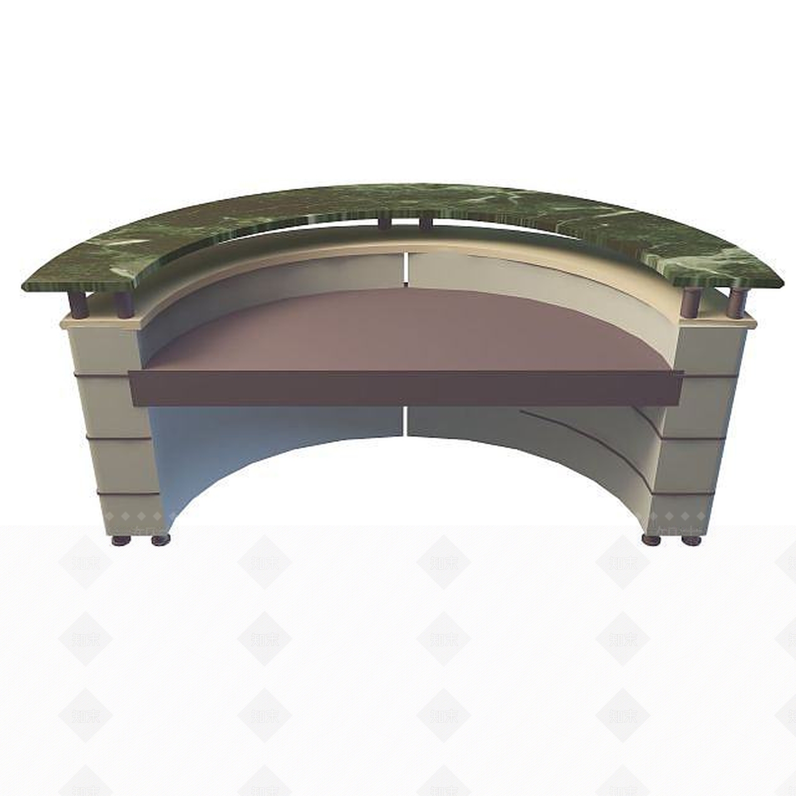 现代书桌3D模型下载【ID:1199353081】