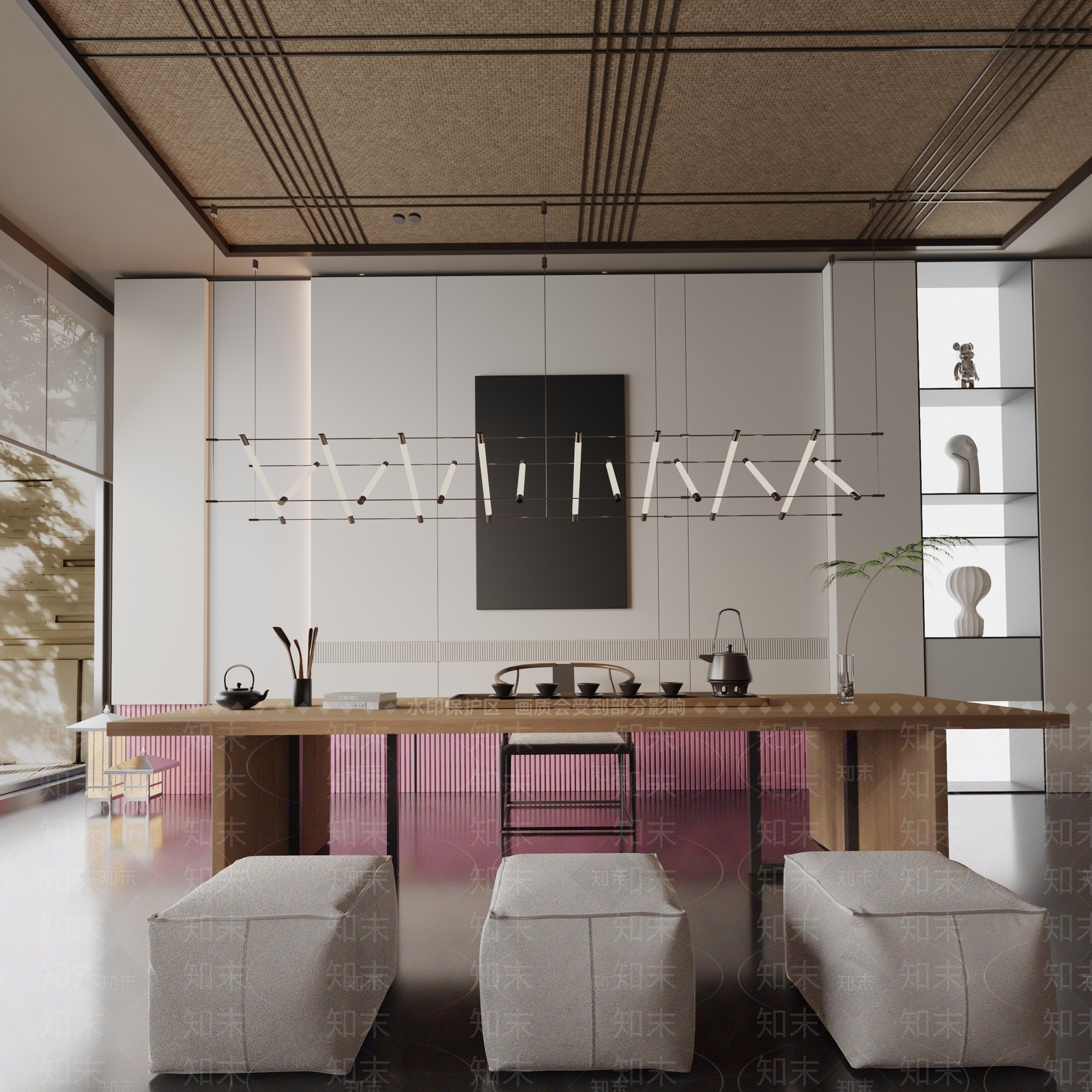 现代餐桌3D模型下载【ID:1191951939】