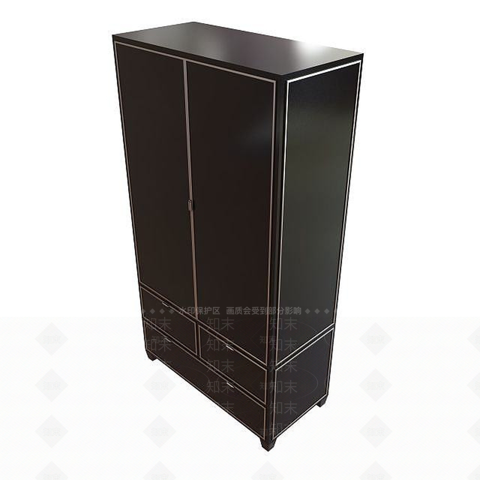现代衣柜3D模型下载【ID:1199356812】