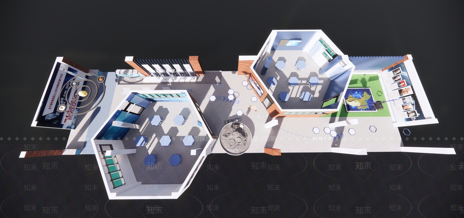 现代教室SU模型下载【ID:1191953625】