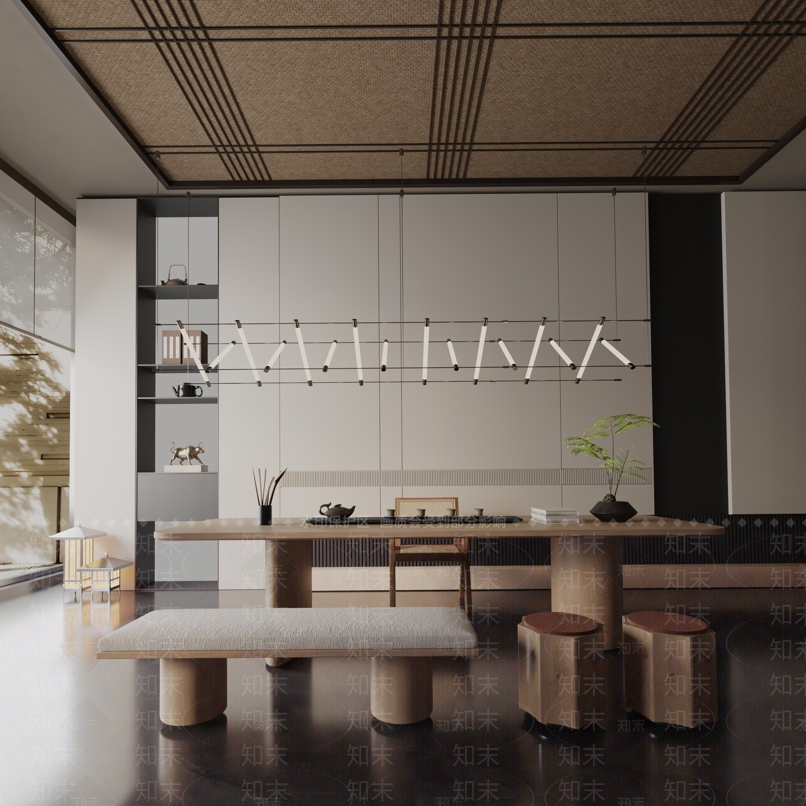 现代餐桌3D模型下载【ID:1191954021】