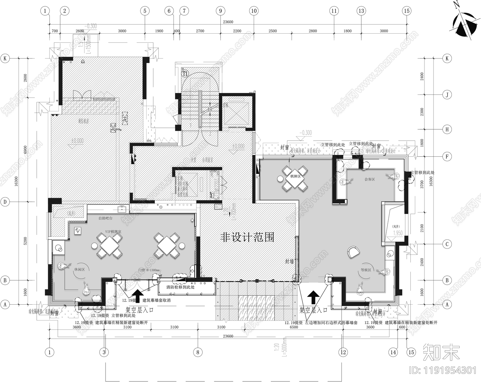 现代其他休闲娱乐空间cad施工图下载【ID:1191954301】