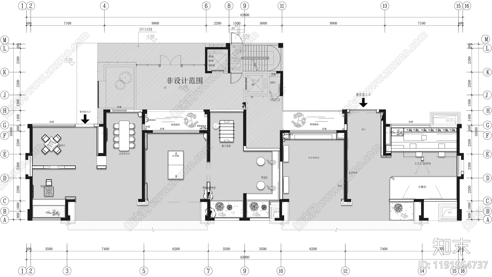 现代其他休闲娱乐空间cad施工图下载【ID:1191954737】