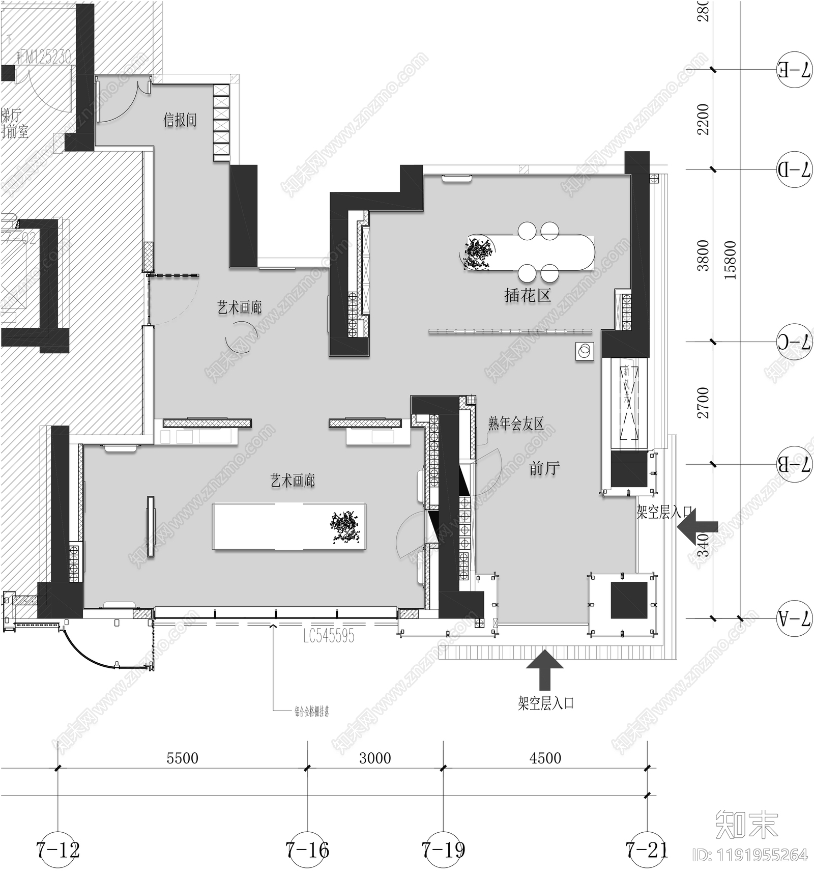 现代其他工装空间施工图下载【ID:1191955264】