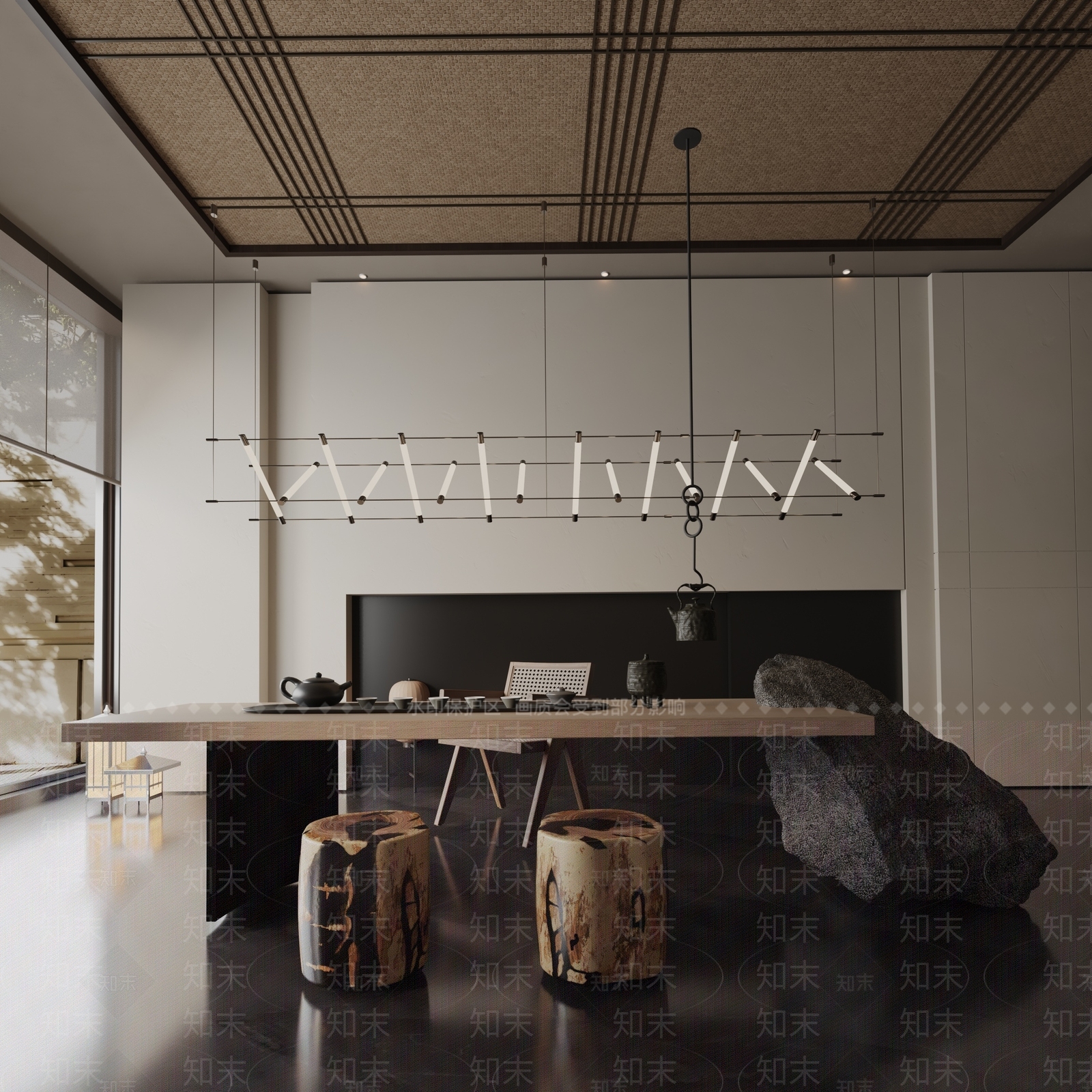 现代餐桌3D模型下载【ID:1191956186】
