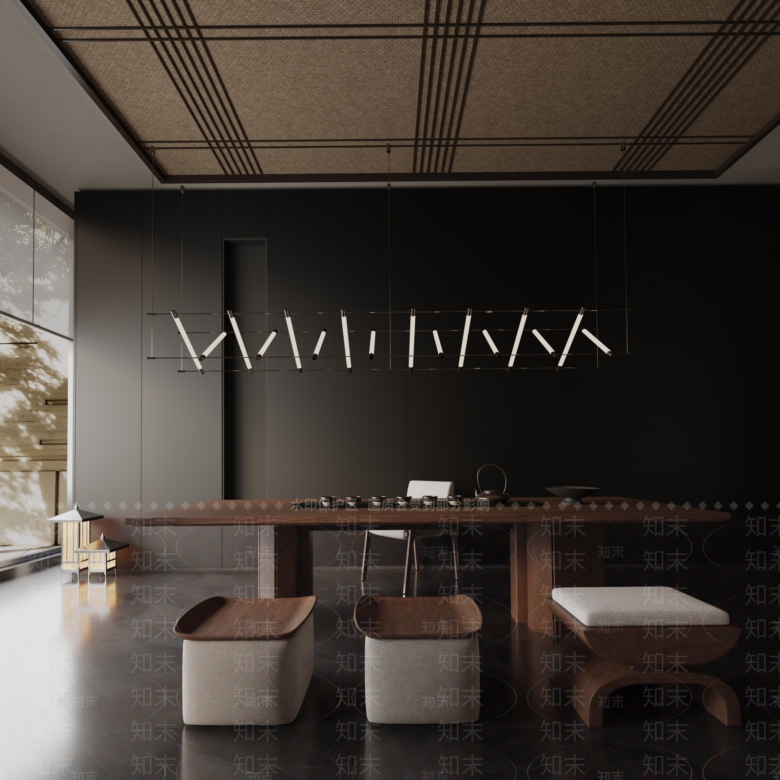 现代餐桌3D模型下载【ID:1191957380】