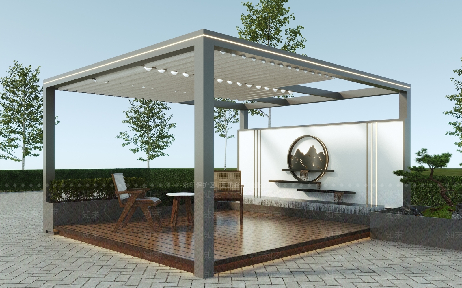 现代亭子3D模型下载【ID:1191957883】
