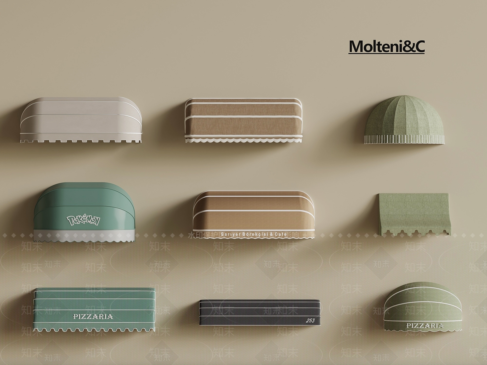 现代雨棚SU模型下载【ID:1191958133】