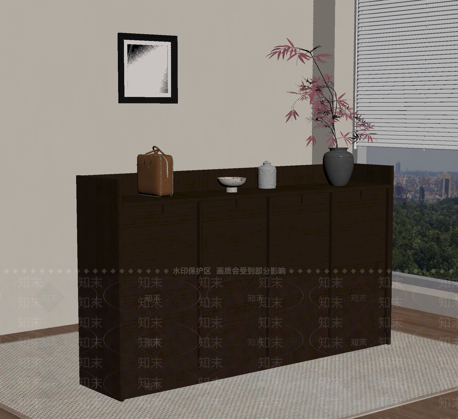 中古鞋柜SU模型下载【ID:1191958524】