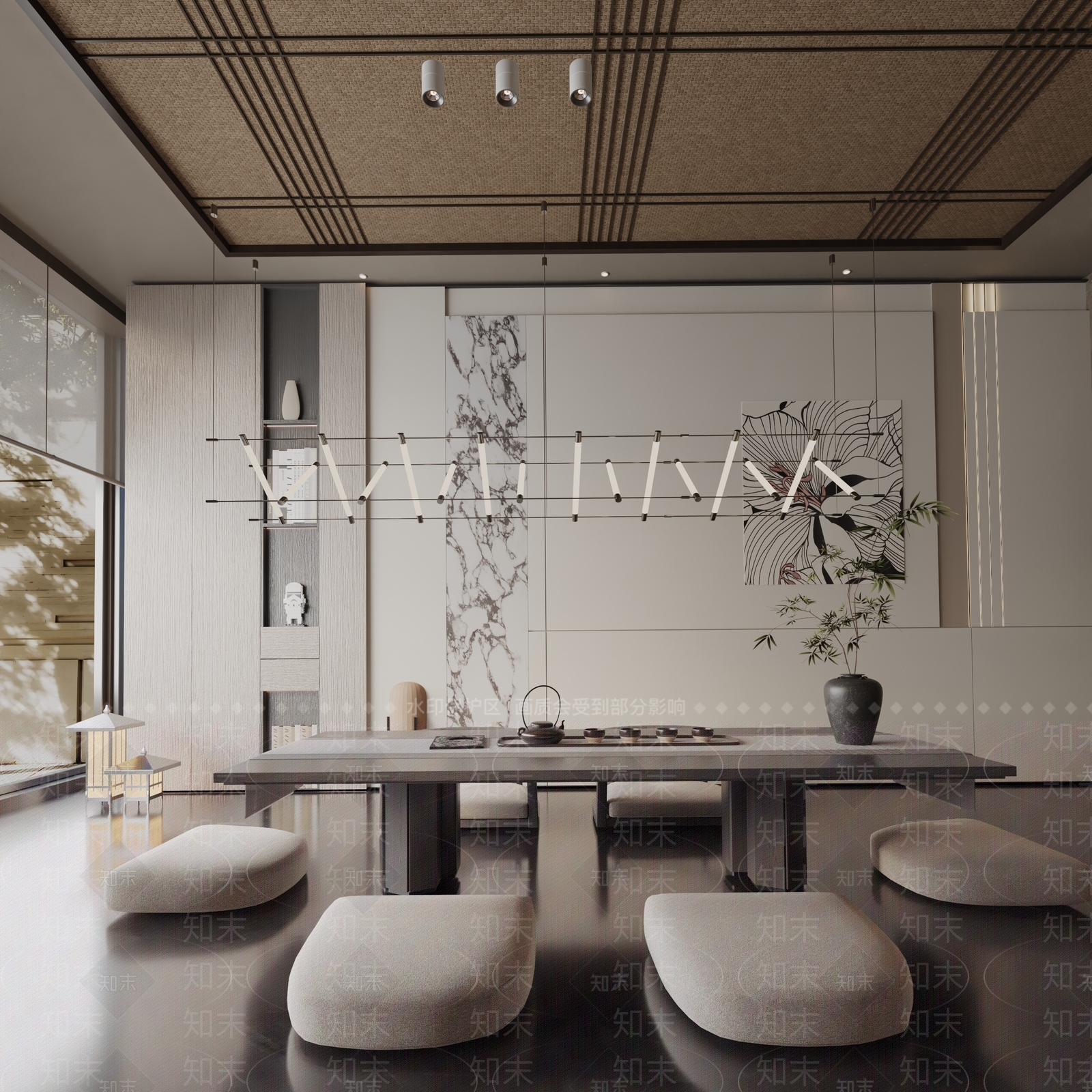现代餐桌3D模型下载【ID:1191958759】