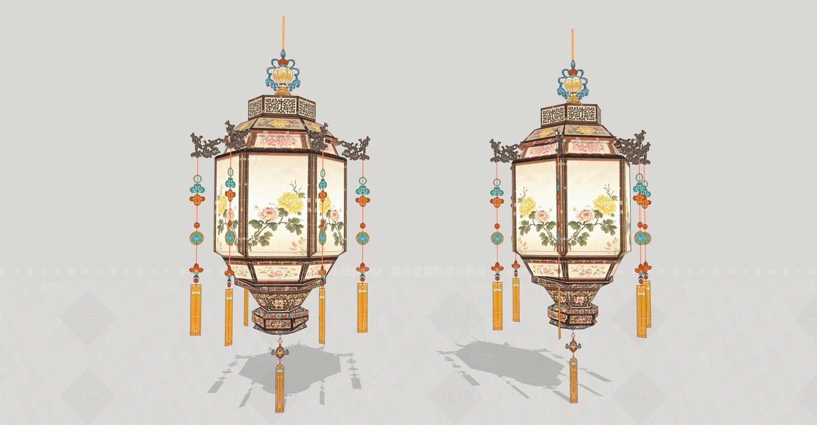 中式美陈SU模型下载【ID:1191959592】