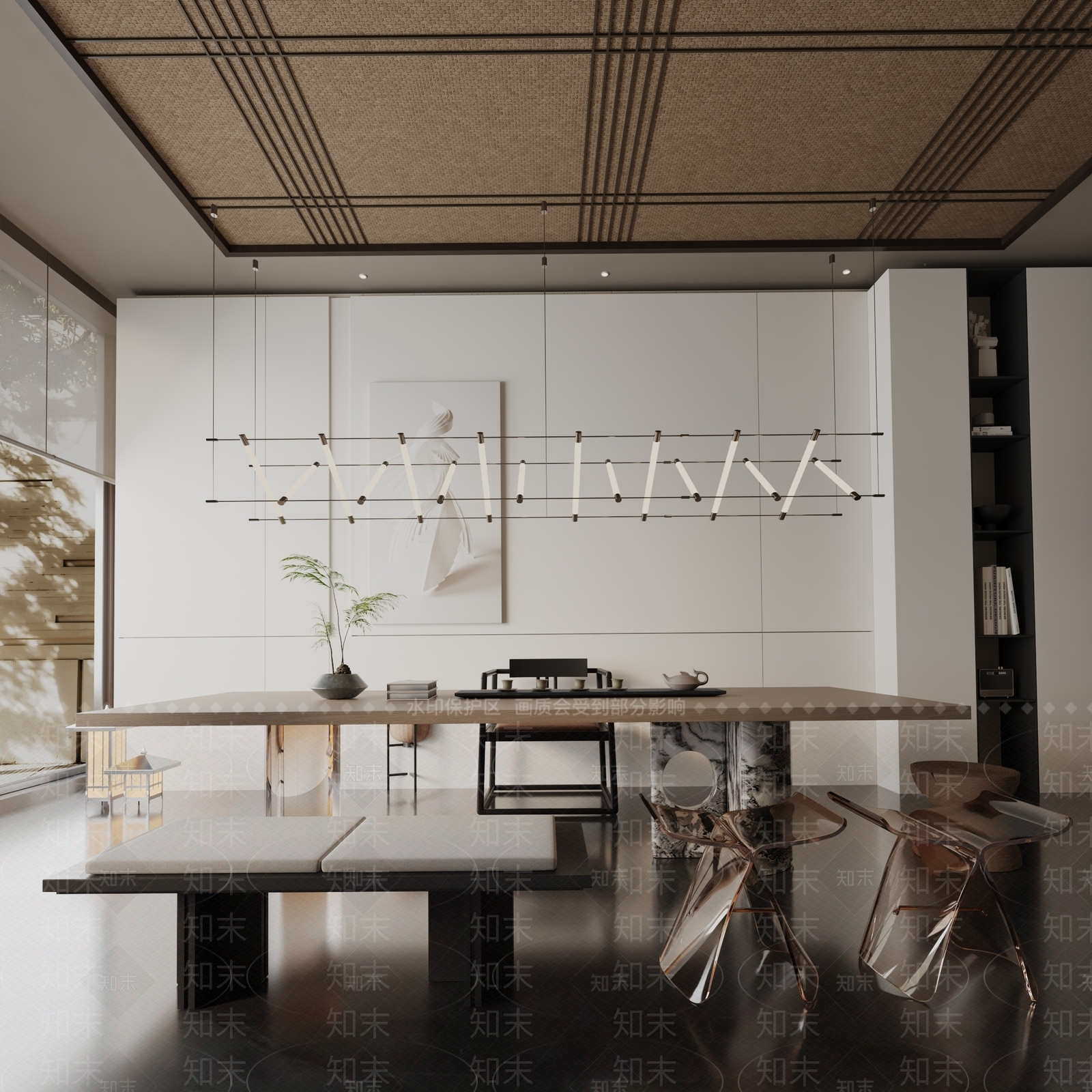 现代餐桌3D模型下载【ID:1191960787】