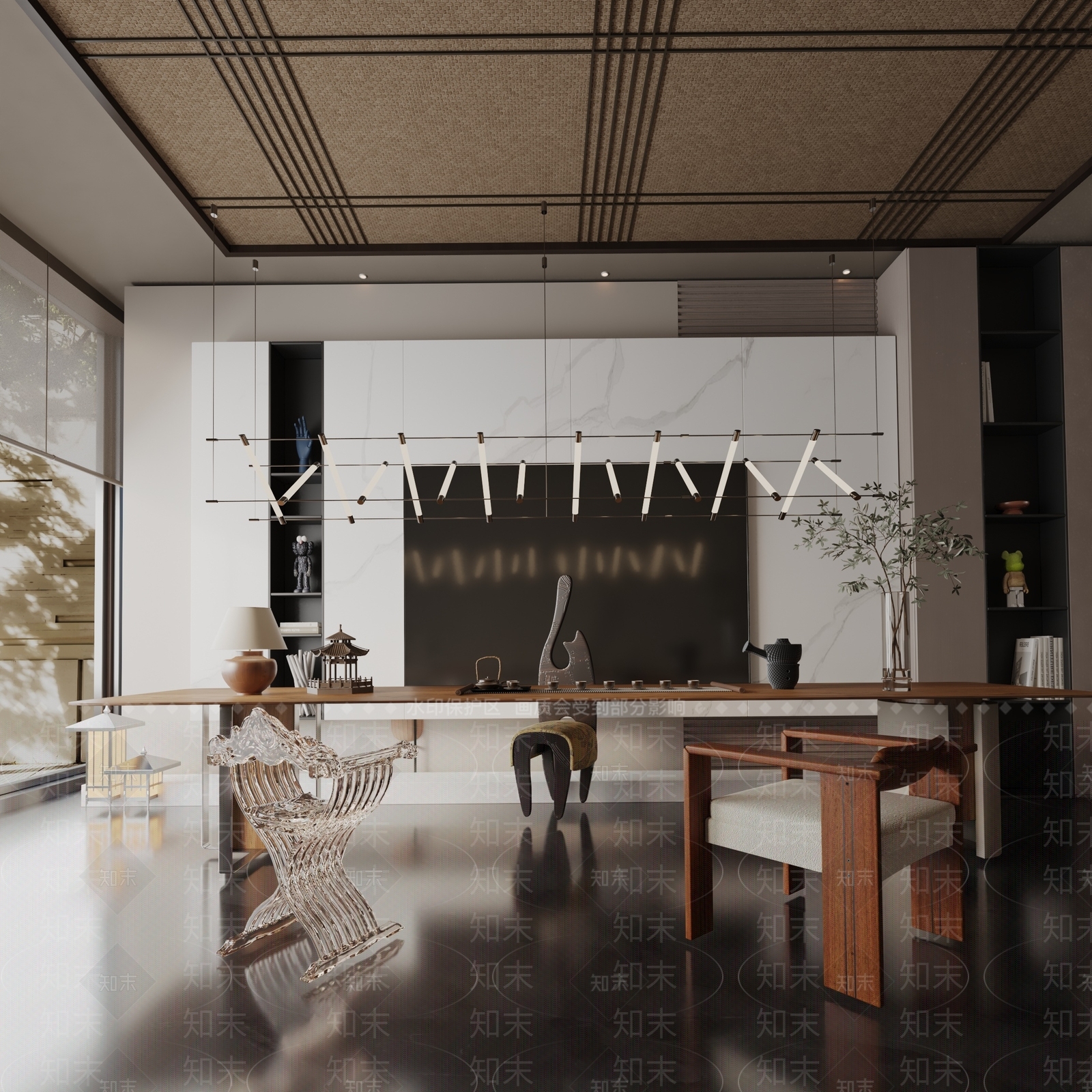 现代餐桌3D模型下载【ID:1191963431】