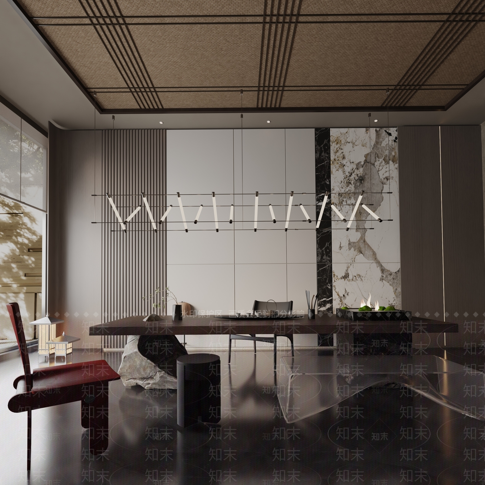 现代餐桌3D模型下载【ID:1191963892】