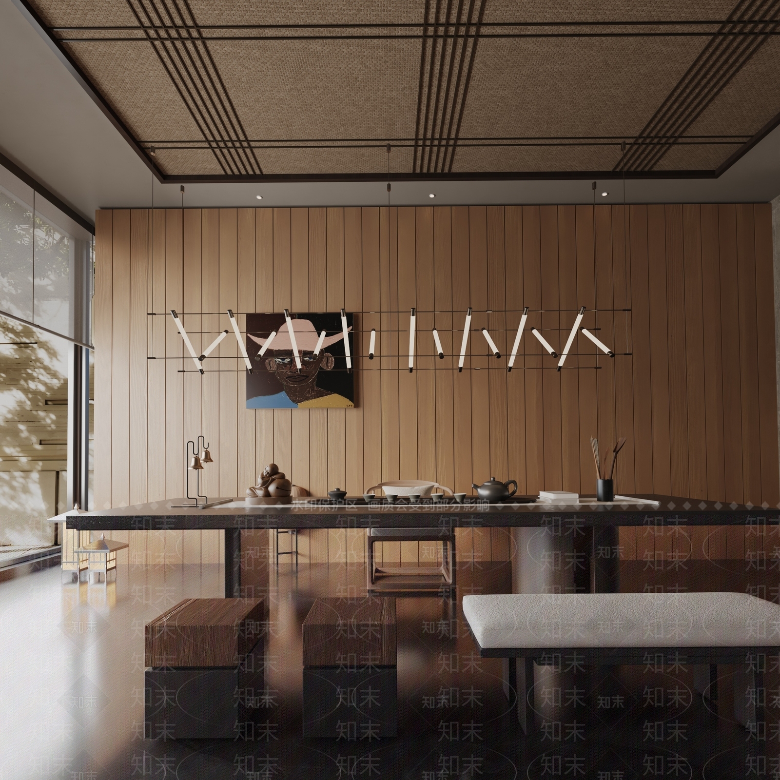 现代餐桌3D模型下载【ID:1191964197】