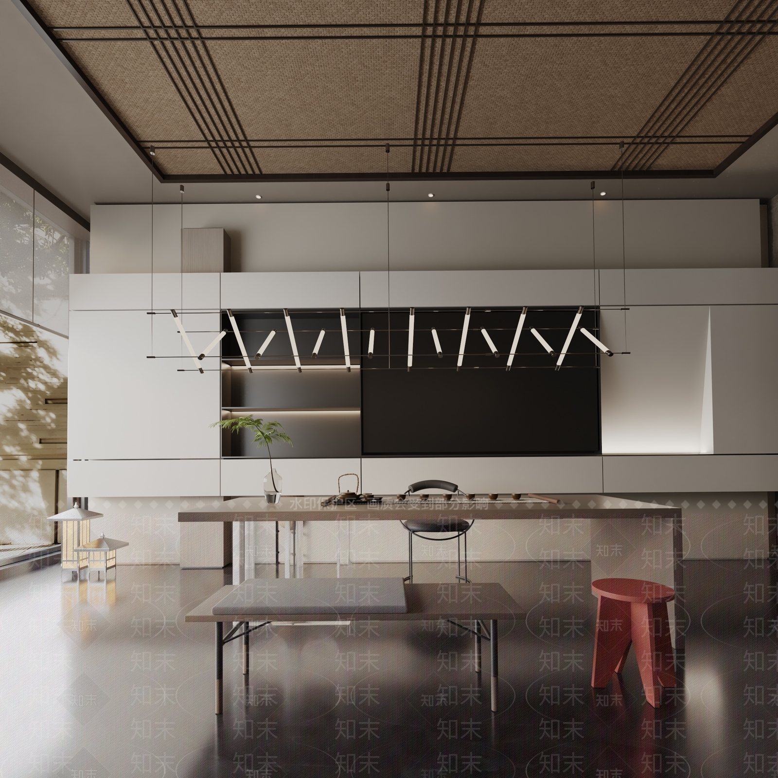 现代餐桌3D模型下载【ID:1191966295】