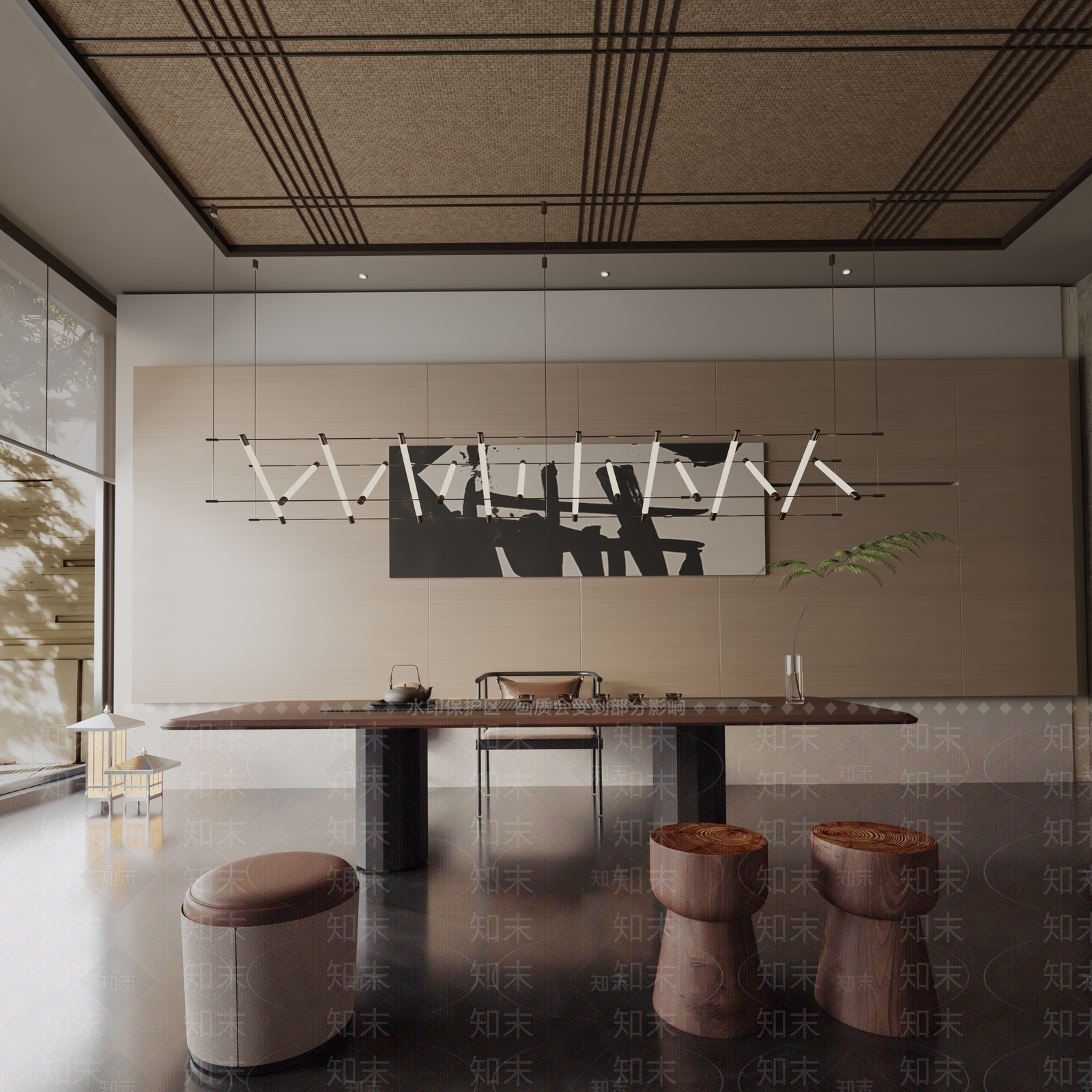现代餐桌3D模型下载【ID:1191967006】