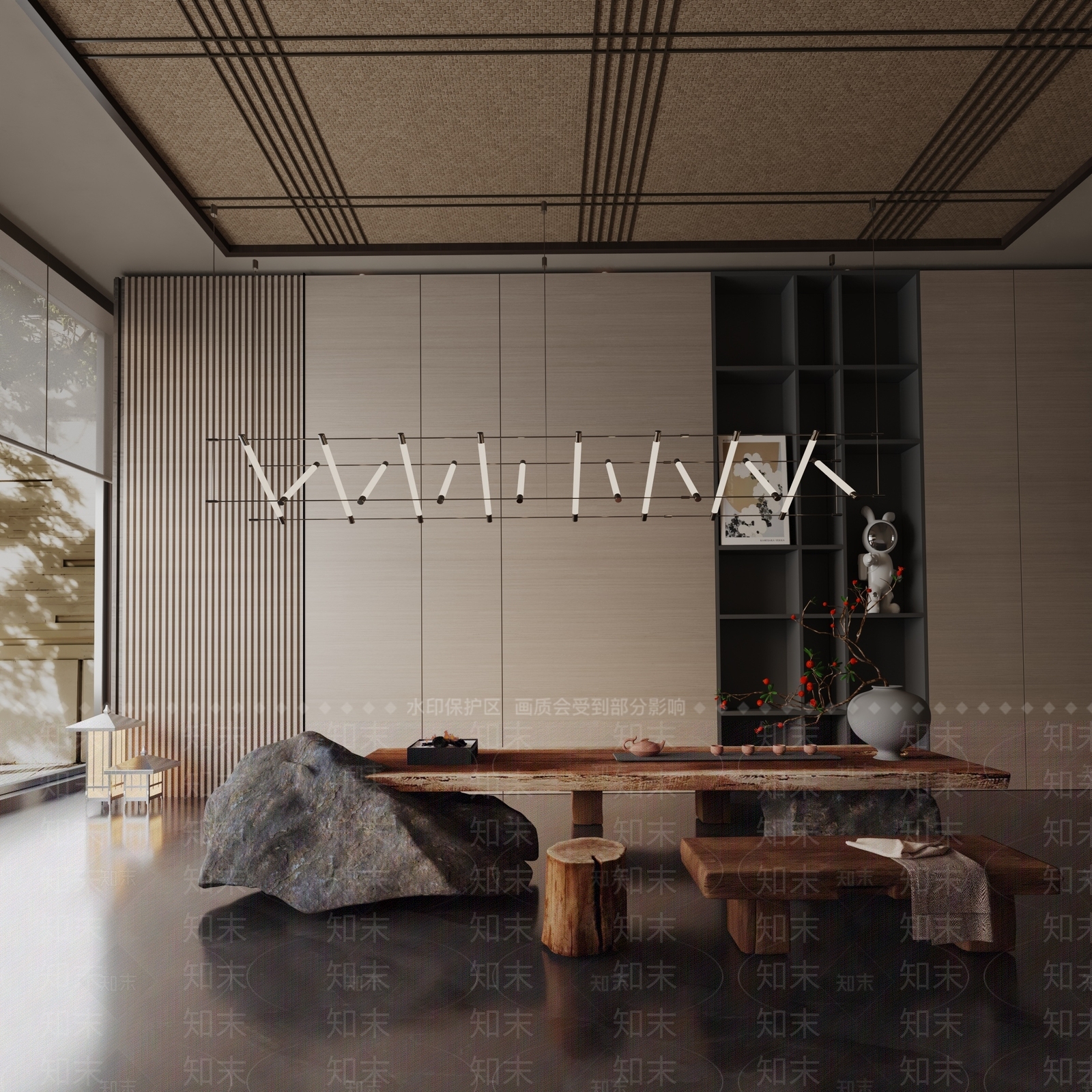 现代餐桌3D模型下载【ID:1191968355】