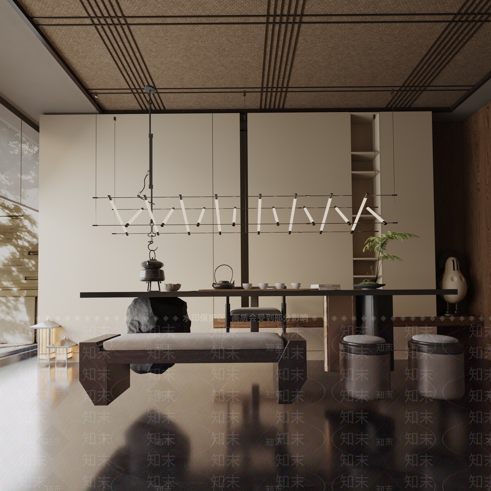 现代餐桌3D模型下载【ID:1191970615】