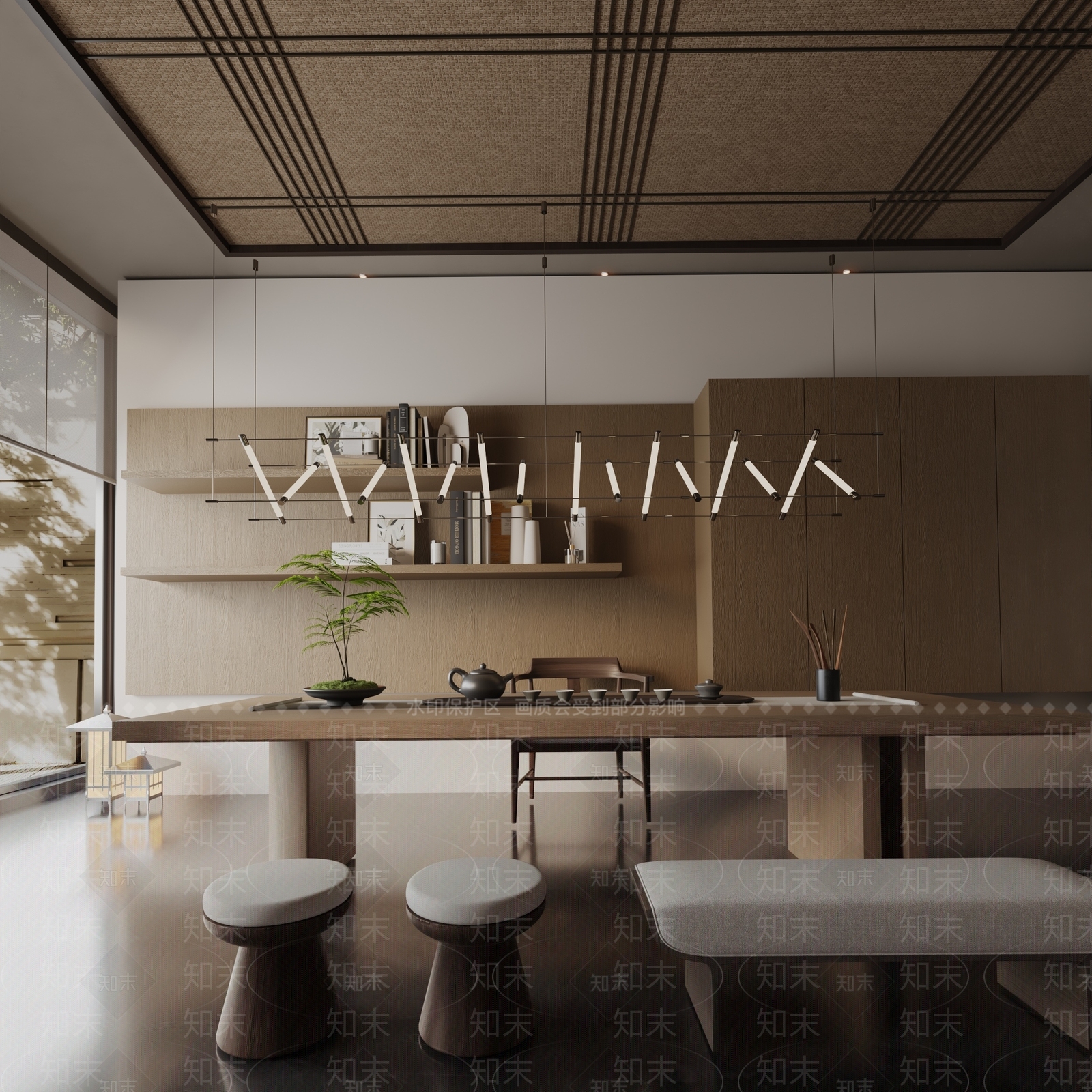 现代餐桌3D模型下载【ID:1191972177】