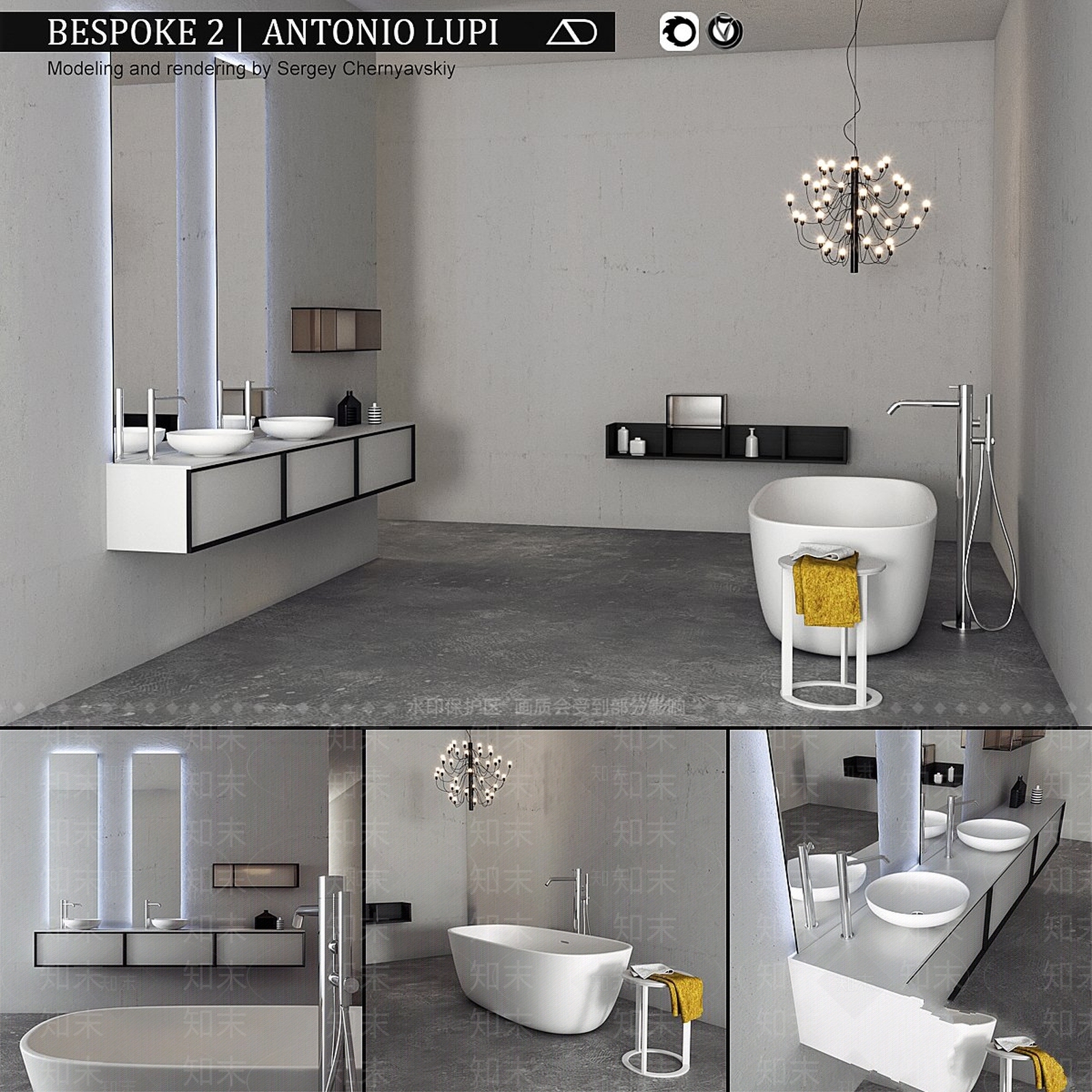 洗手台3D模型下载【ID:1191972369】