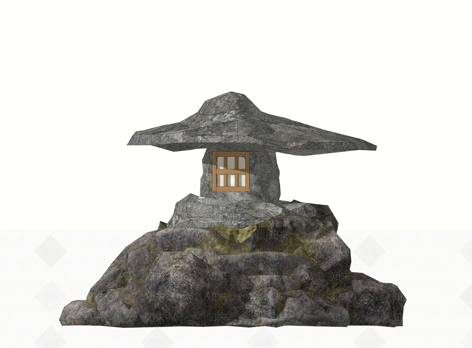 中式日式其他小品SU模型下载【ID:1191973369】