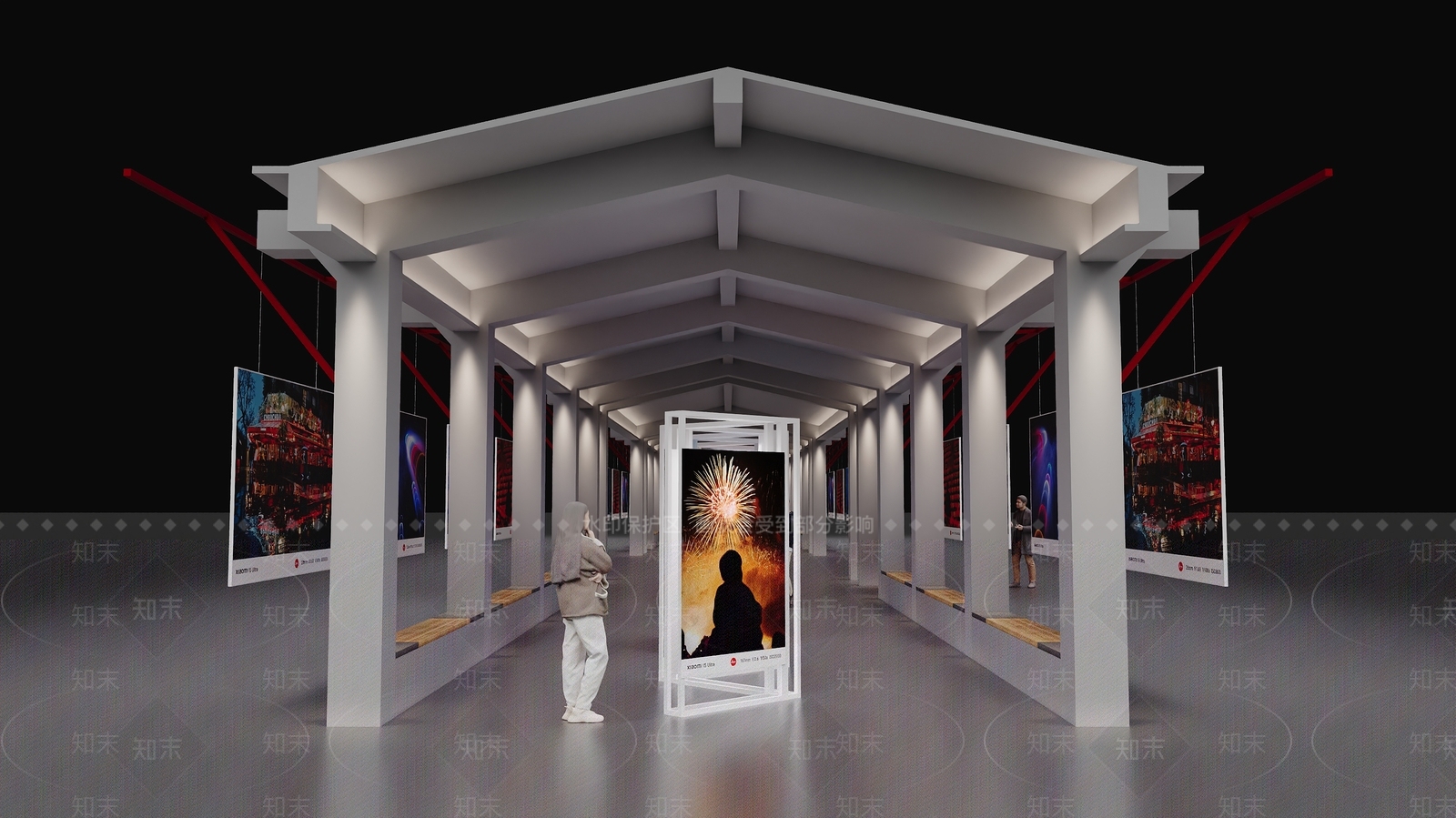 现代美陈3D模型下载【ID:1191977002】