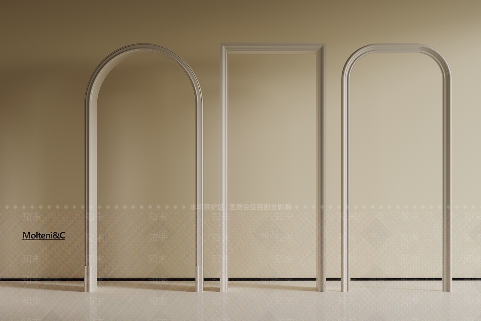 现代门套SU模型下载【ID:1191994188】