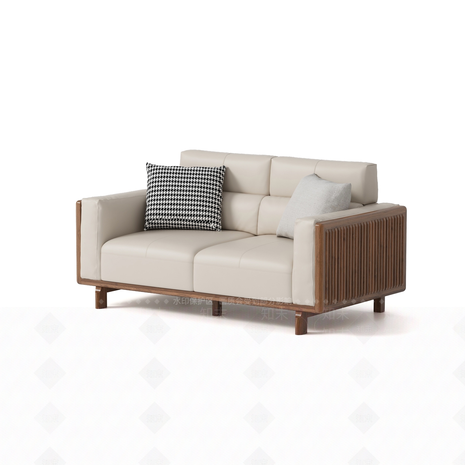 中古北欧双人沙发3D模型下载【ID:1191997867】