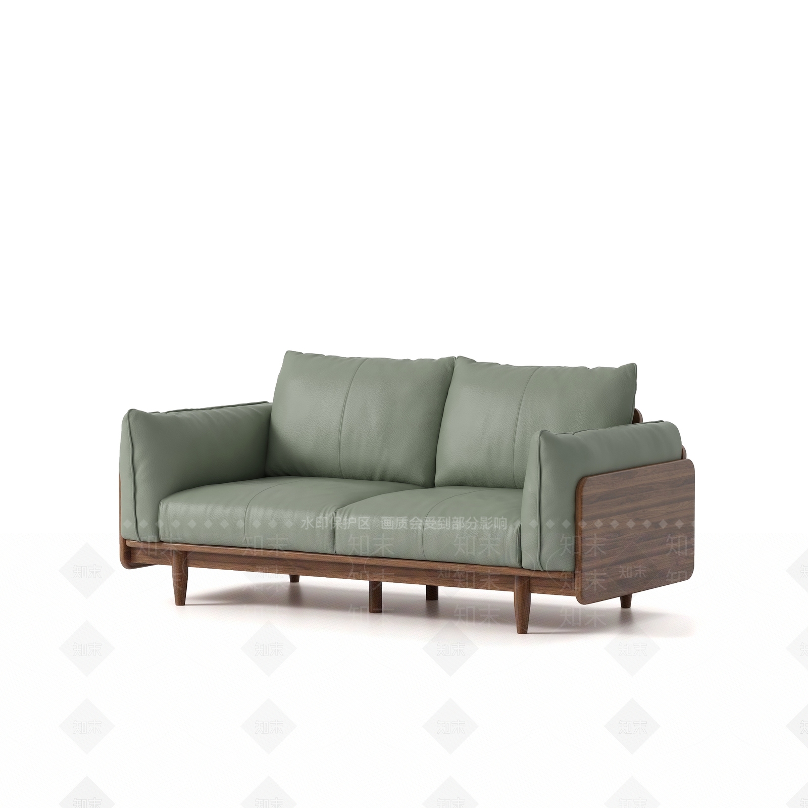 中古北欧双人沙发3D模型下载【ID:1192000779】