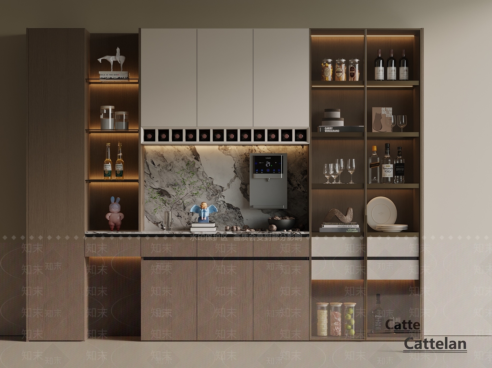 意式中古酒柜3D模型下载【ID:1192001250】
