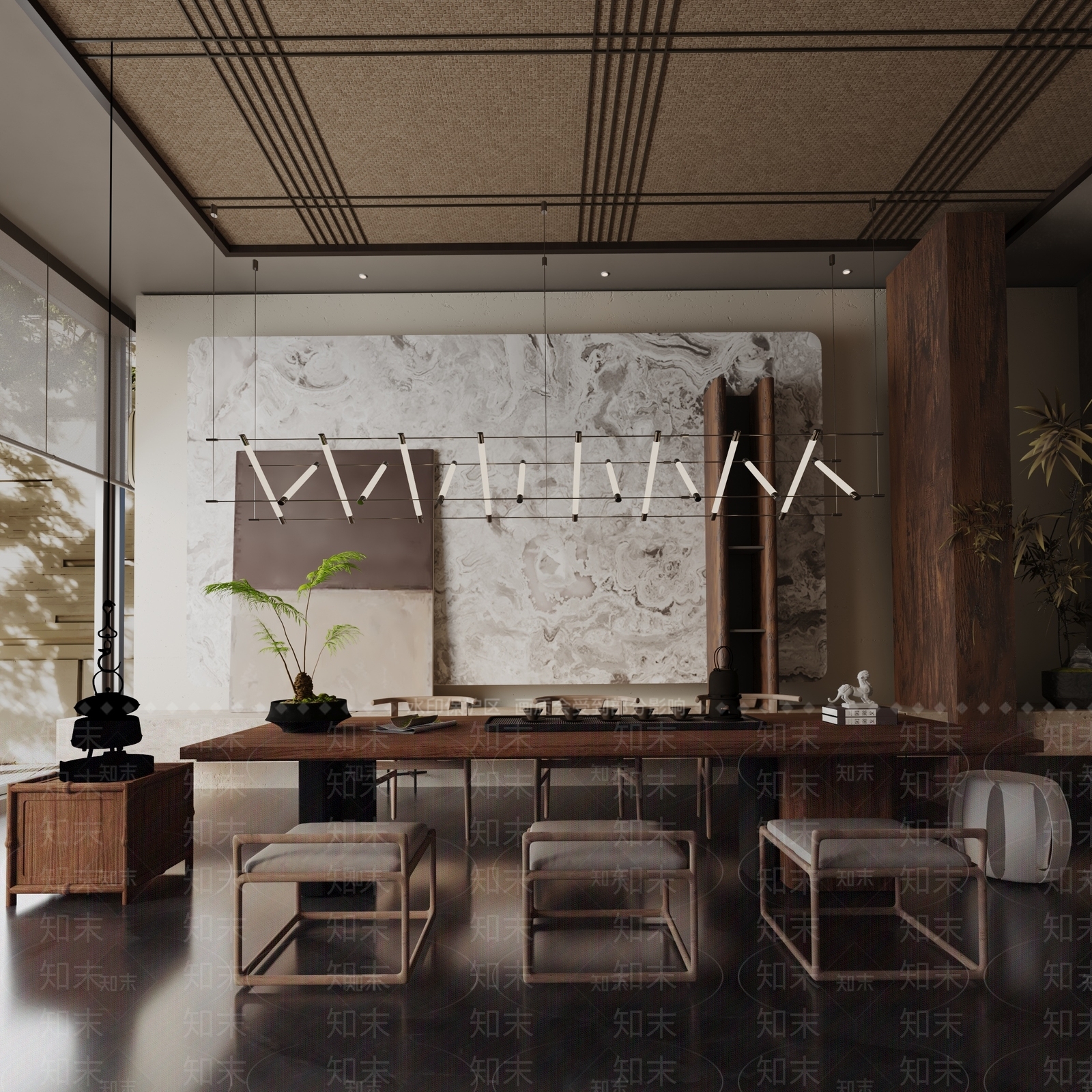 现代餐桌3D模型下载【ID:1192004731】