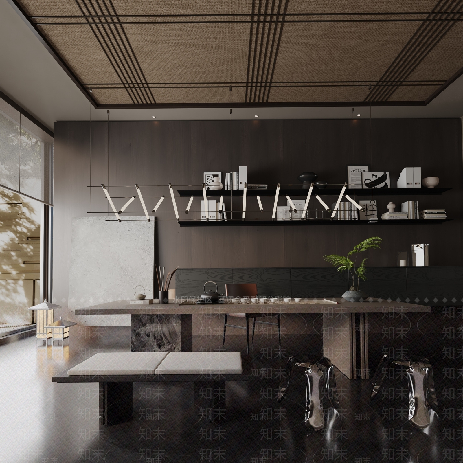 现代餐桌3D模型下载【ID:1192011055】