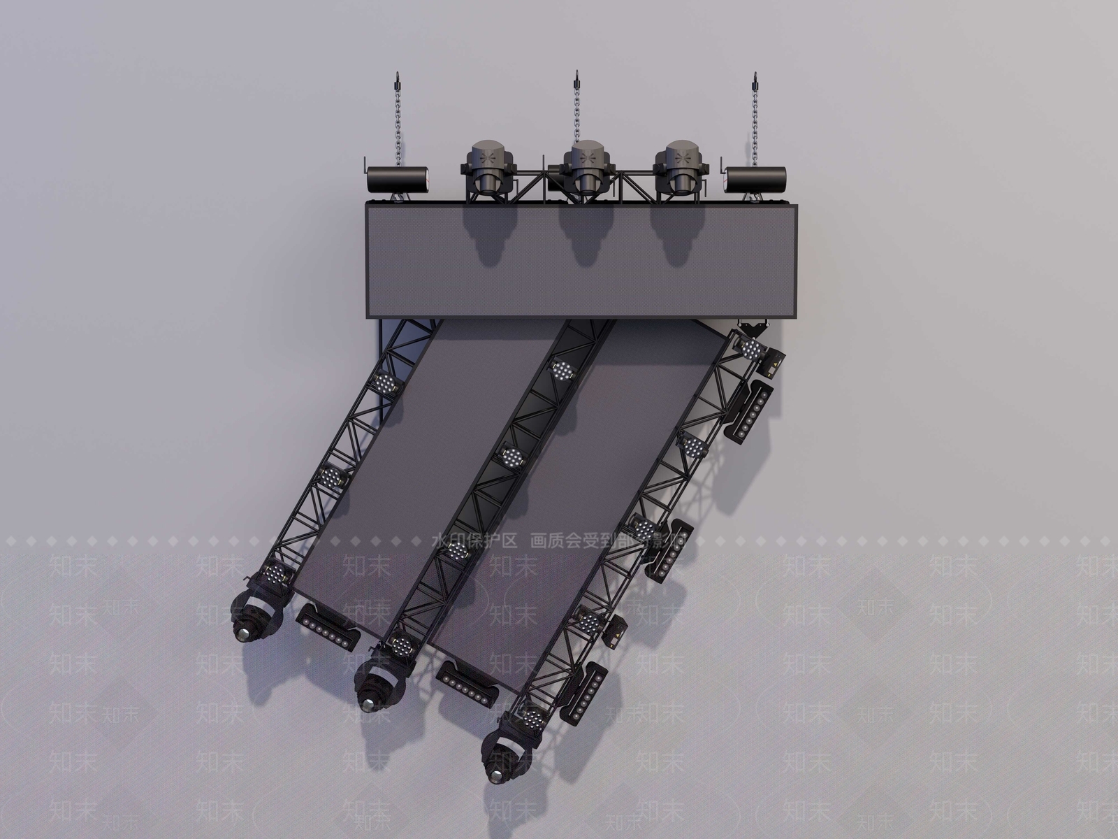 现代舞台灯SU模型下载【ID:1192011412】