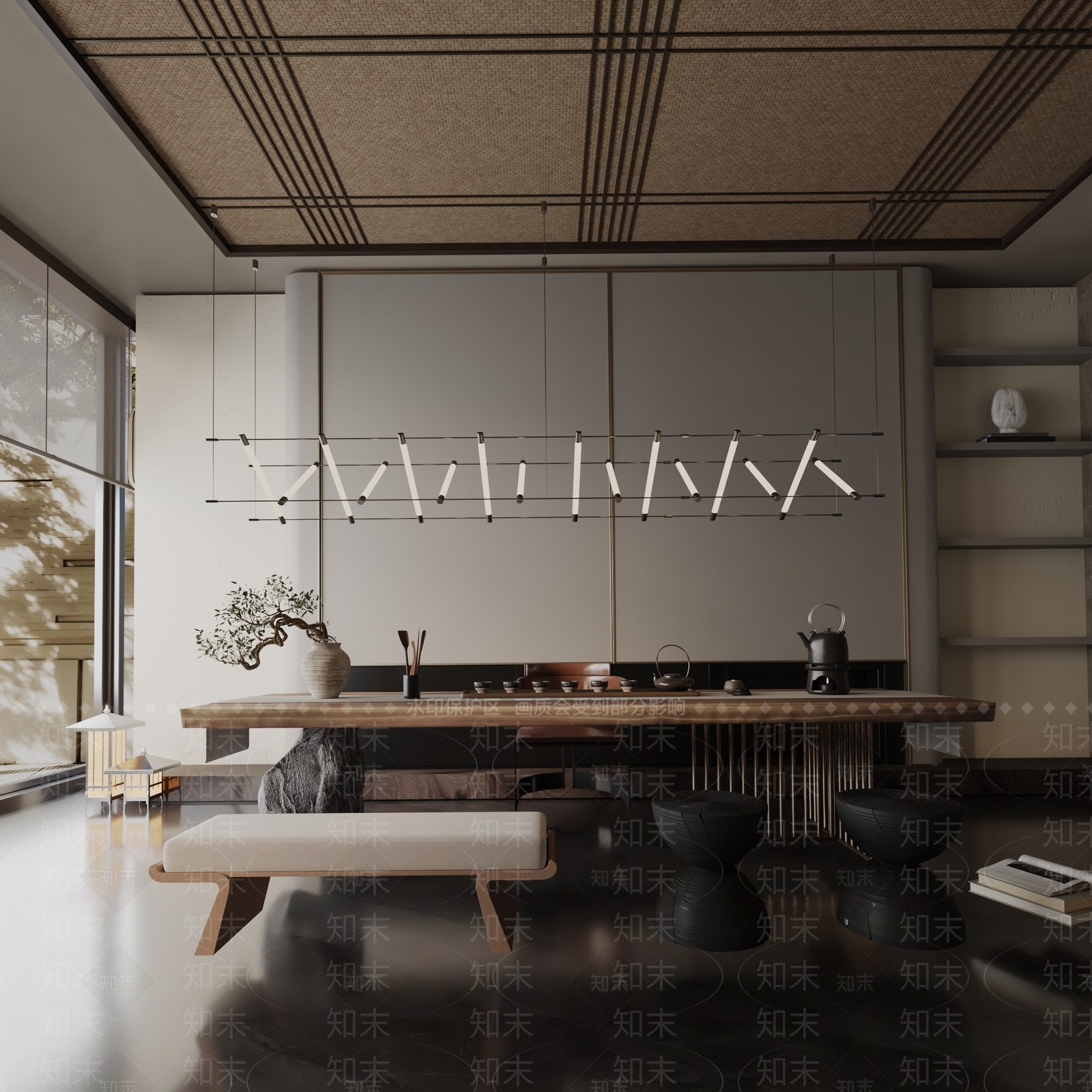 现代餐桌3D模型下载【ID:1192011753】