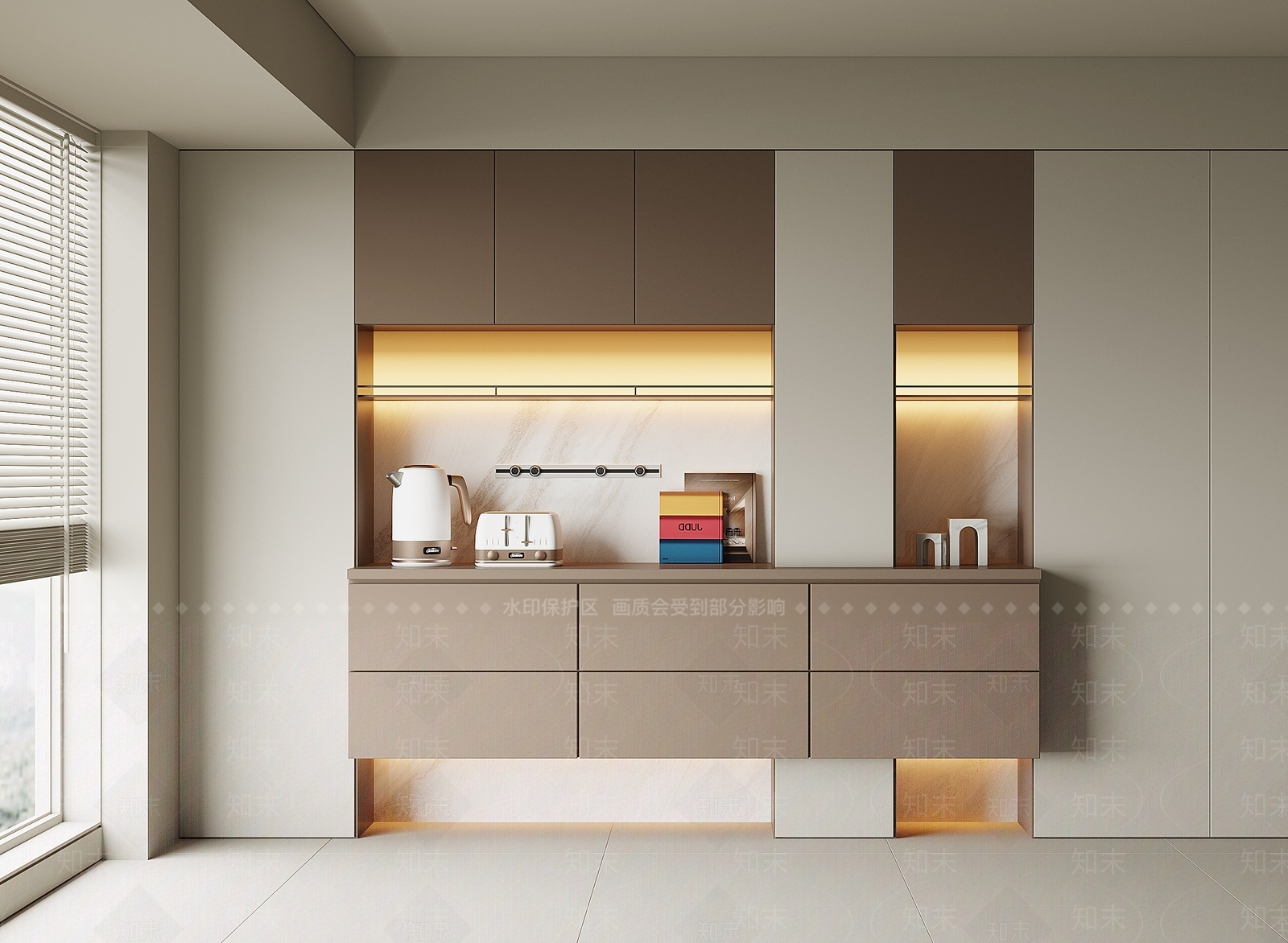 现代餐边柜3D模型下载【ID:1192014884】
