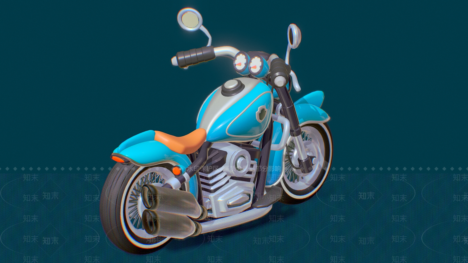 摩托车3D模型下载【ID:1192022303】