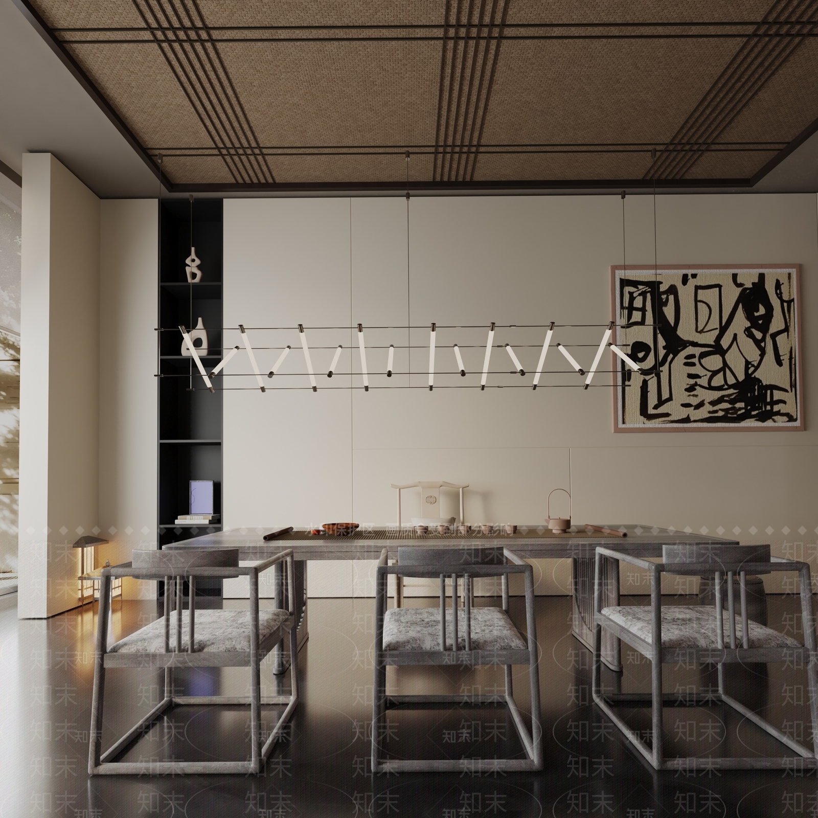 现代餐桌3D模型下载【ID:1192022987】