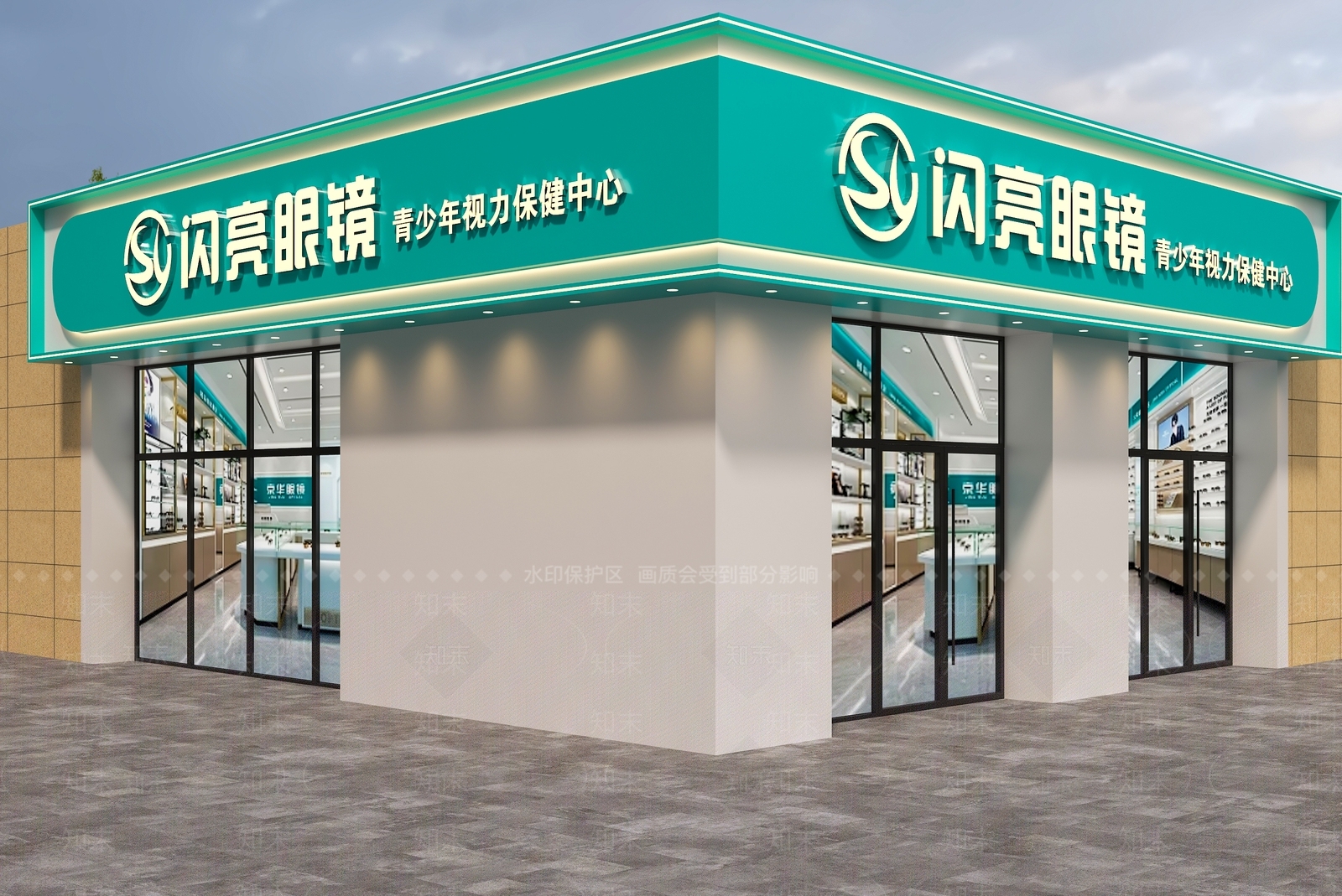 现代门头3D模型下载【ID:1192023473】