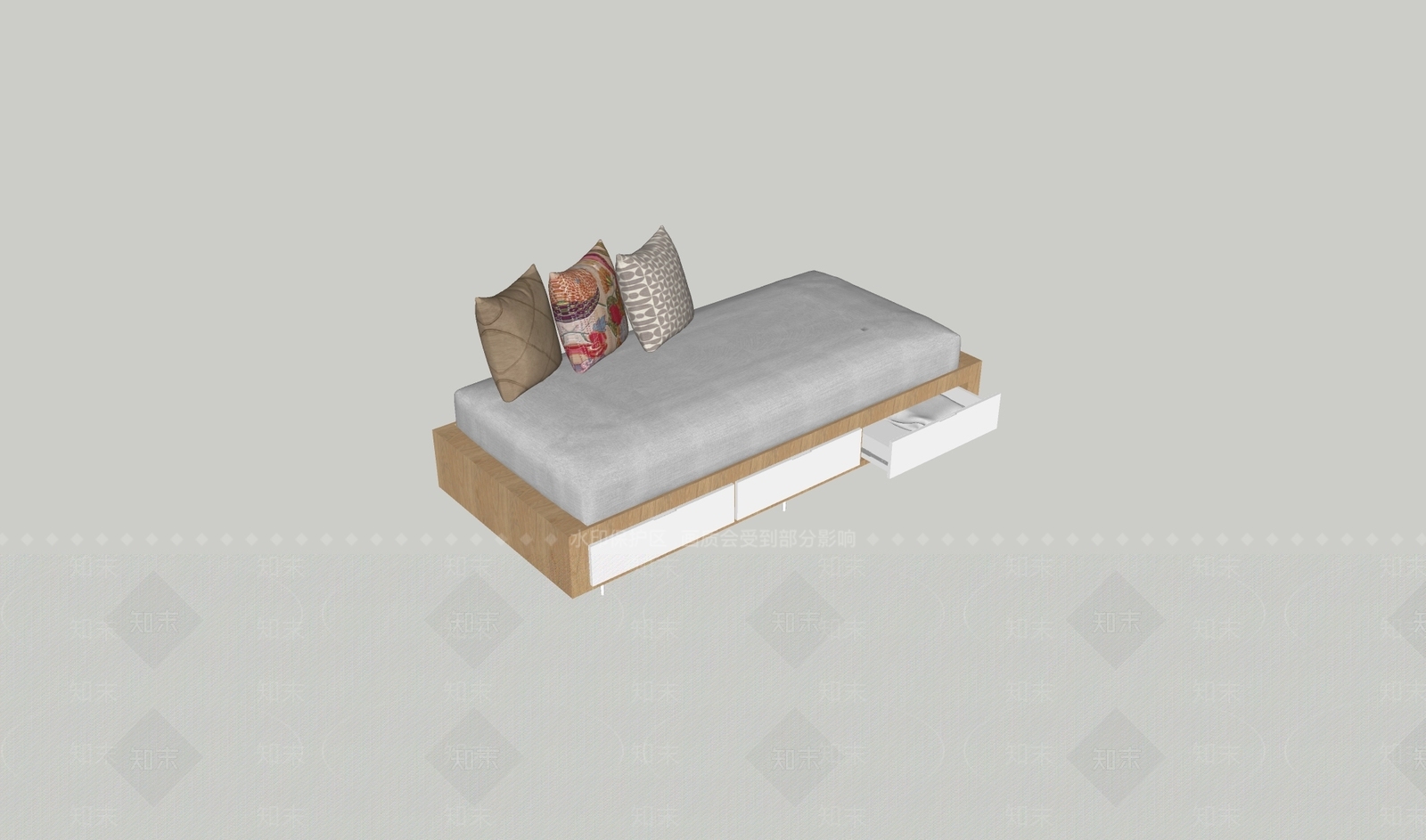 现代多人沙发SU模型下载【ID:1192024817】