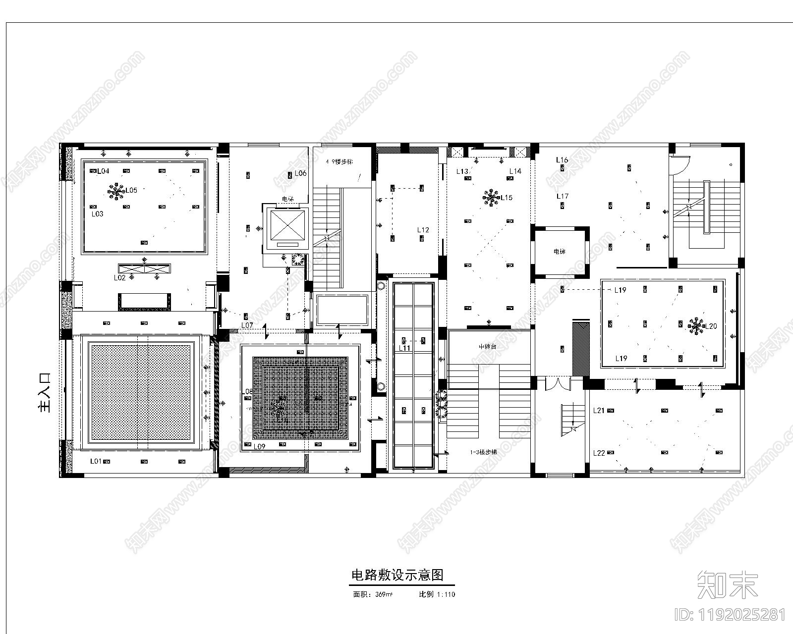 新中式床cad施工图下载【ID:1192025281】