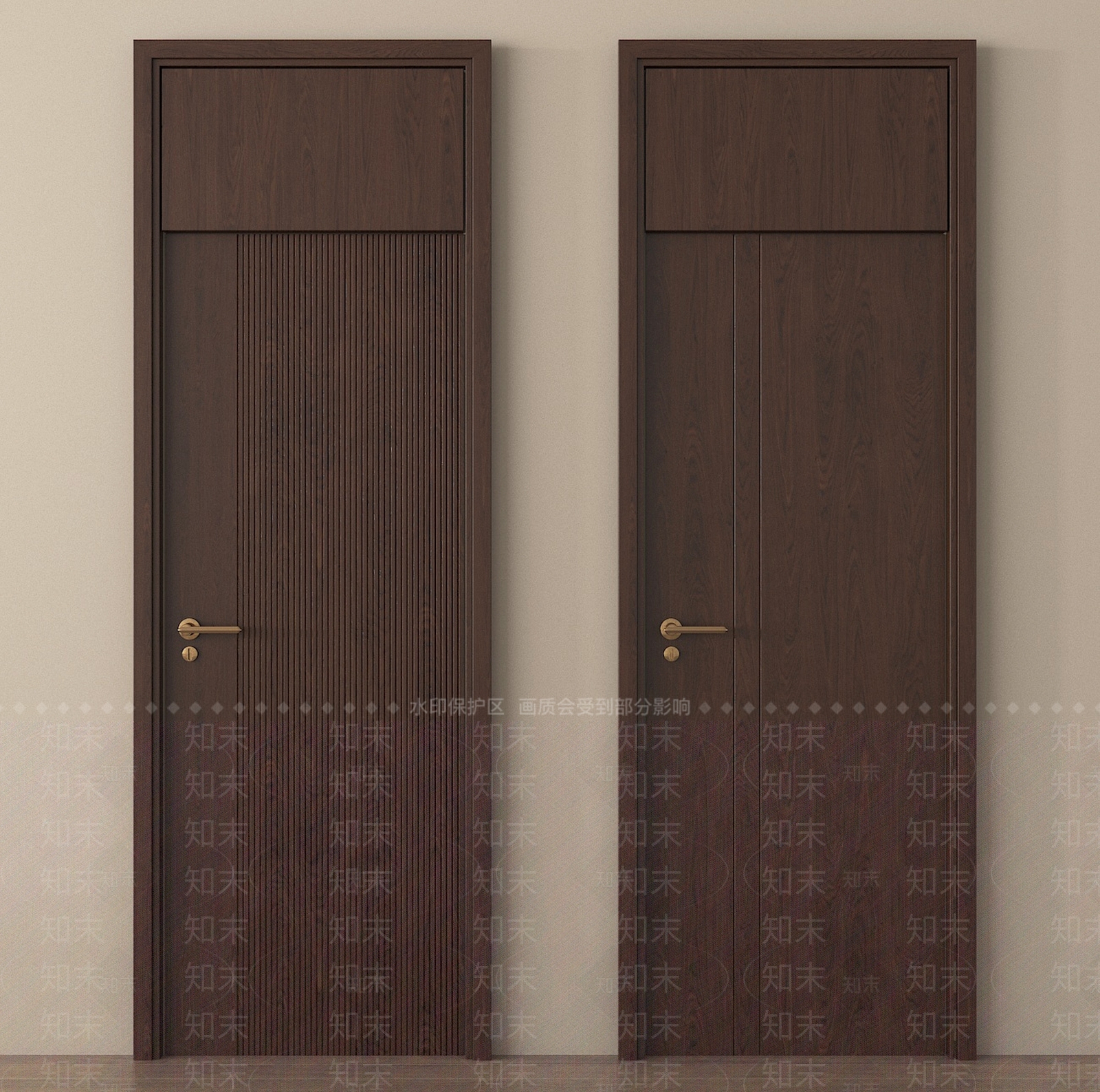 新中式单开门3D模型下载【ID:1192025879】
